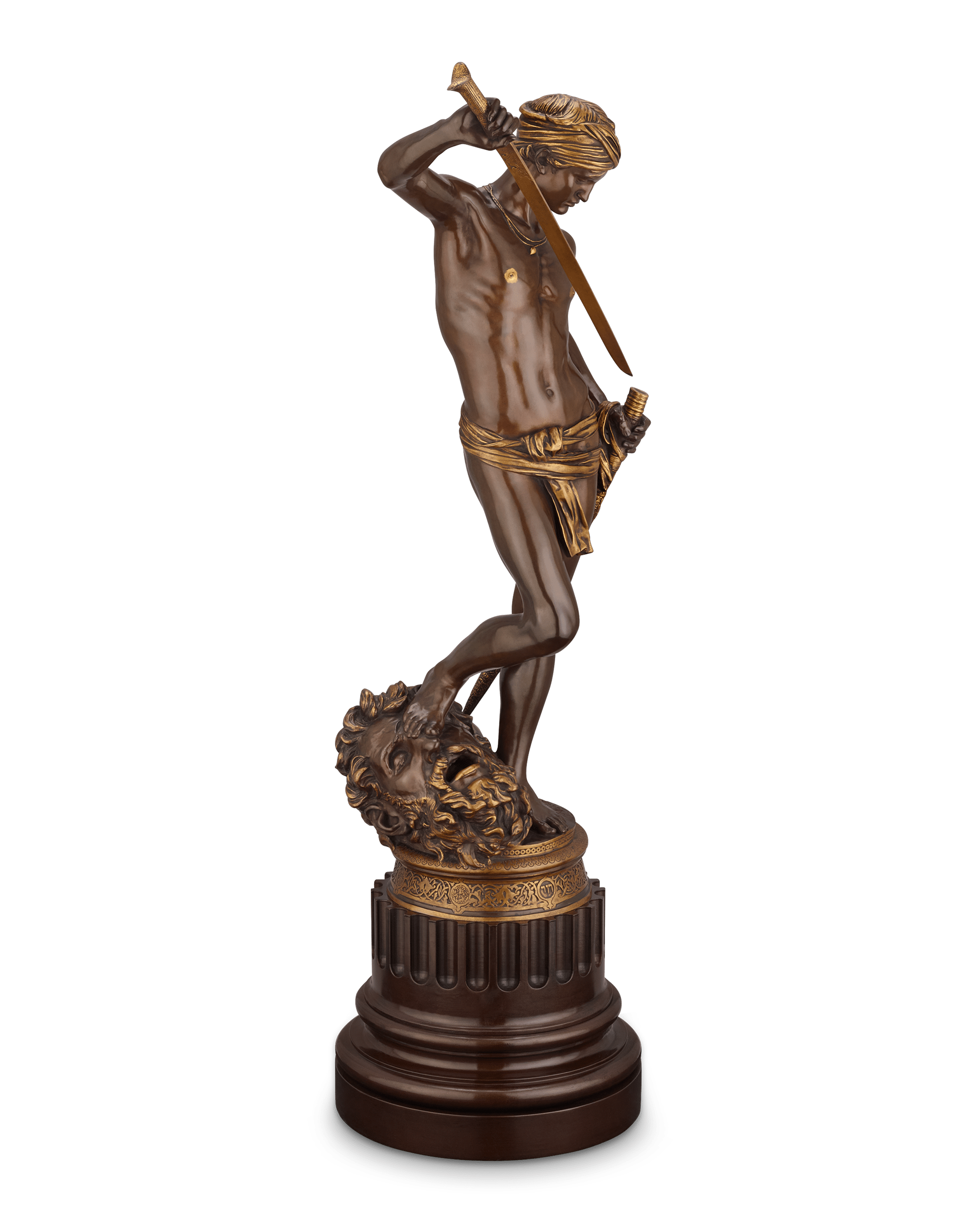 David Vainqueur de Goliath by Marius Jean Antonin Mercié