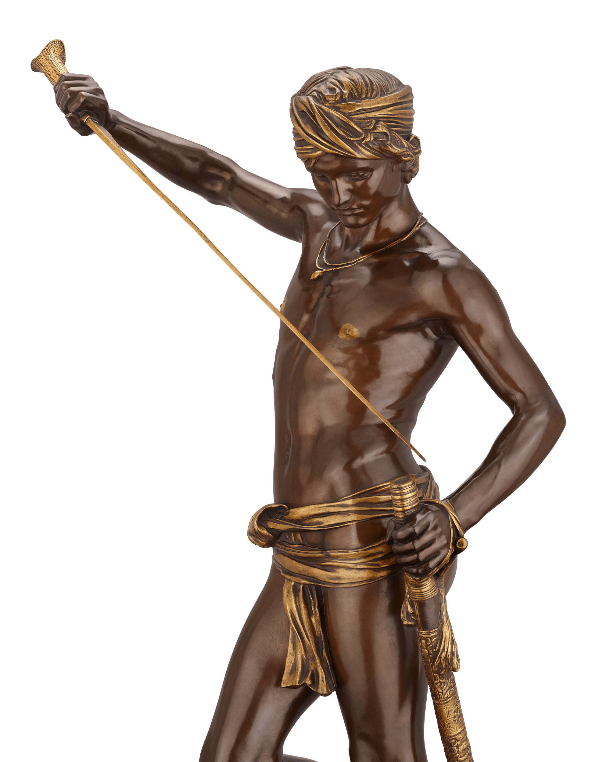 David Vainqueur de Goliath by Marius Jean Antonin Mercié