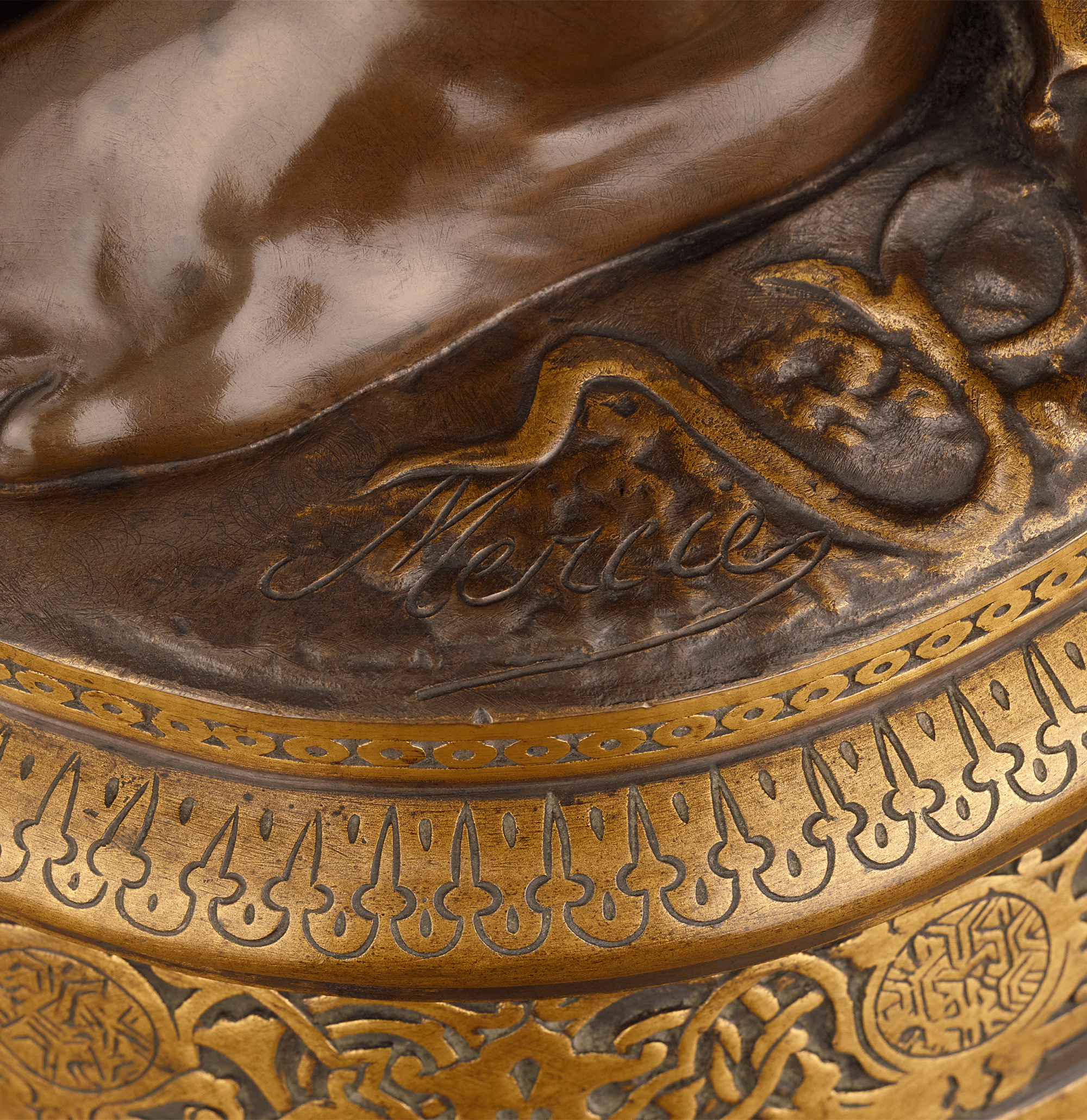 David Vainqueur de Goliath by Marius Jean Antonin Mercié