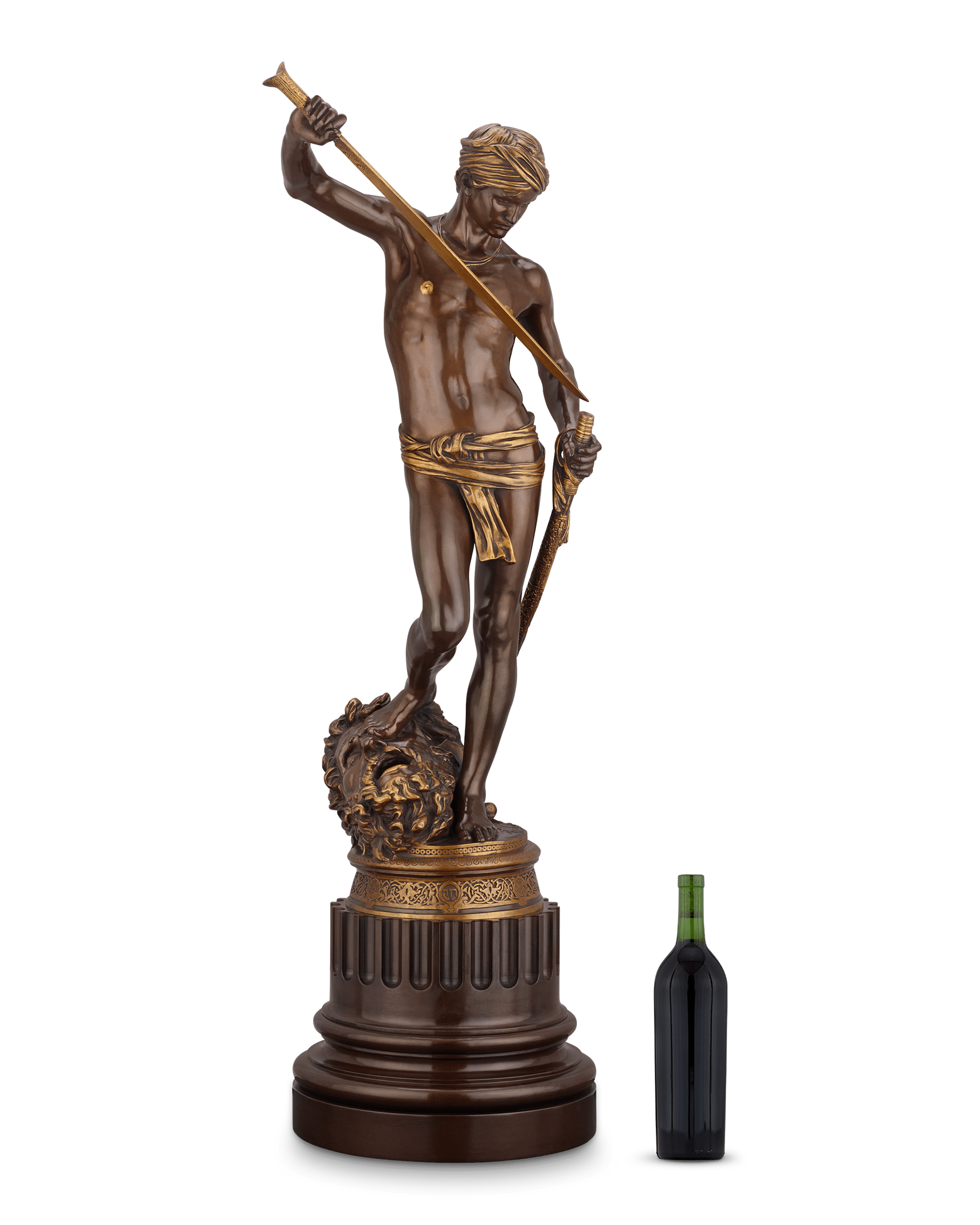 David Vainqueur de Goliath by Marius Jean Antonin Mercié