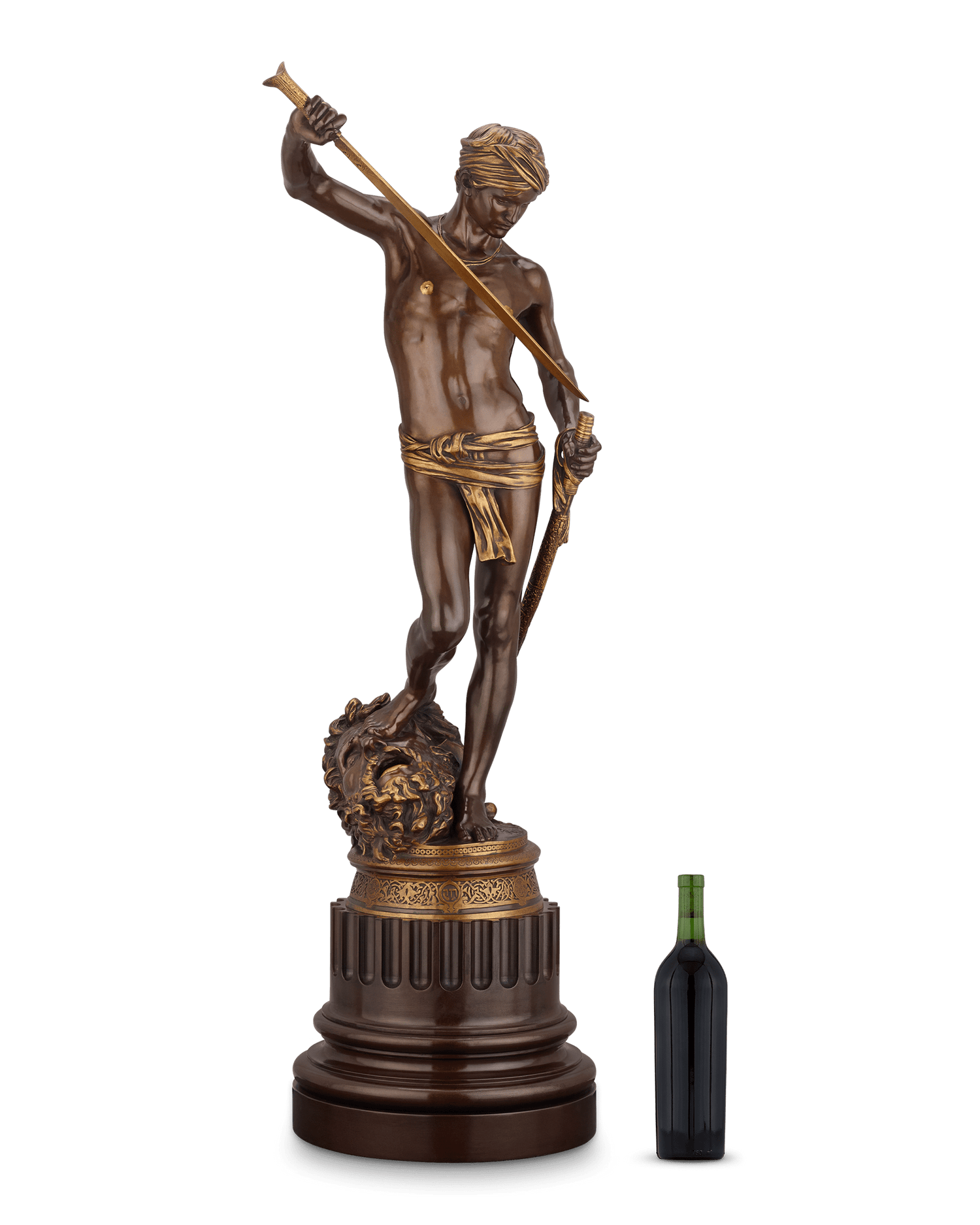 David Vainqueur de Goliath by Marius Jean Antonin Mercié