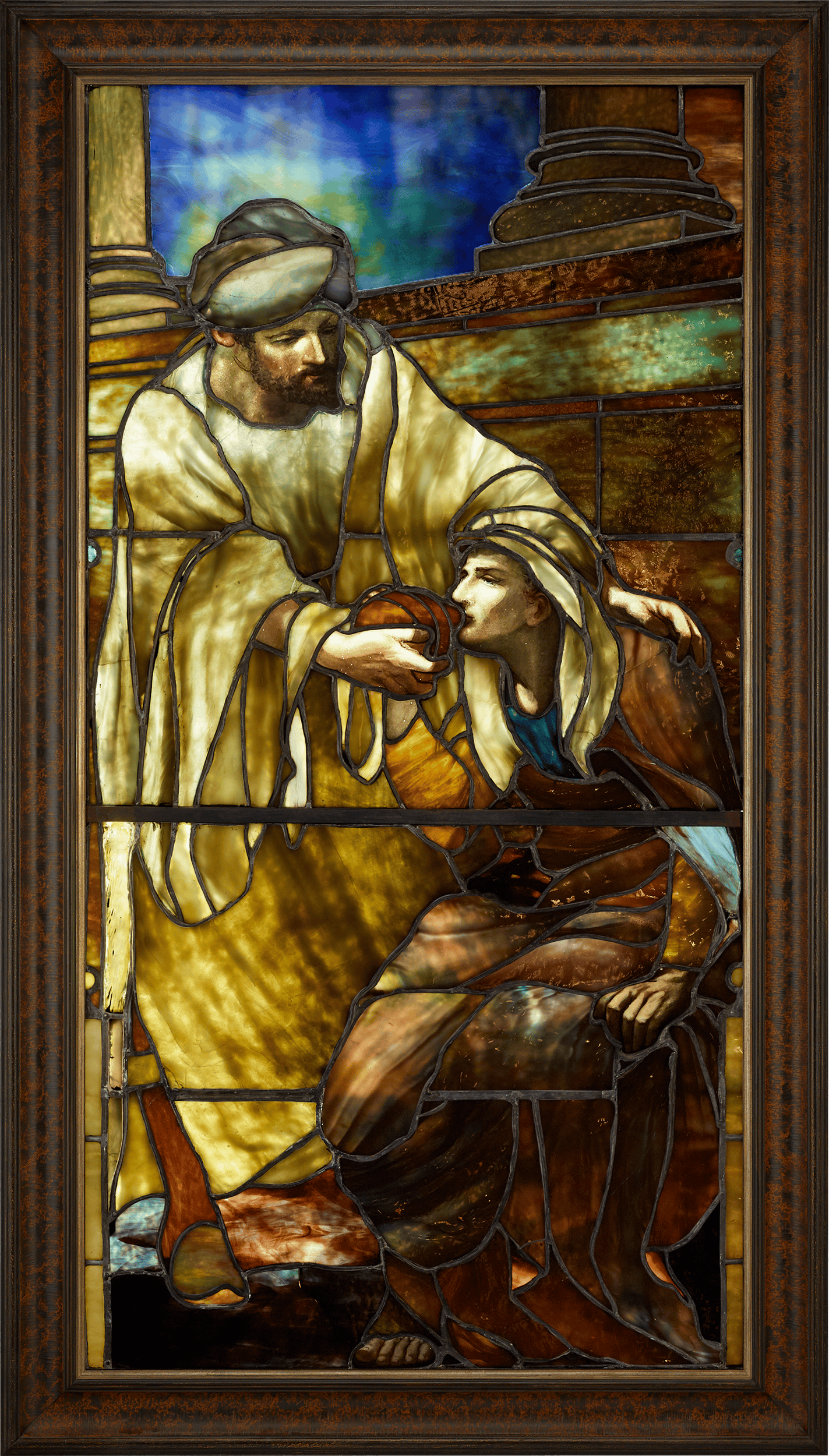 Tiffany Studios Good Neighbor Window