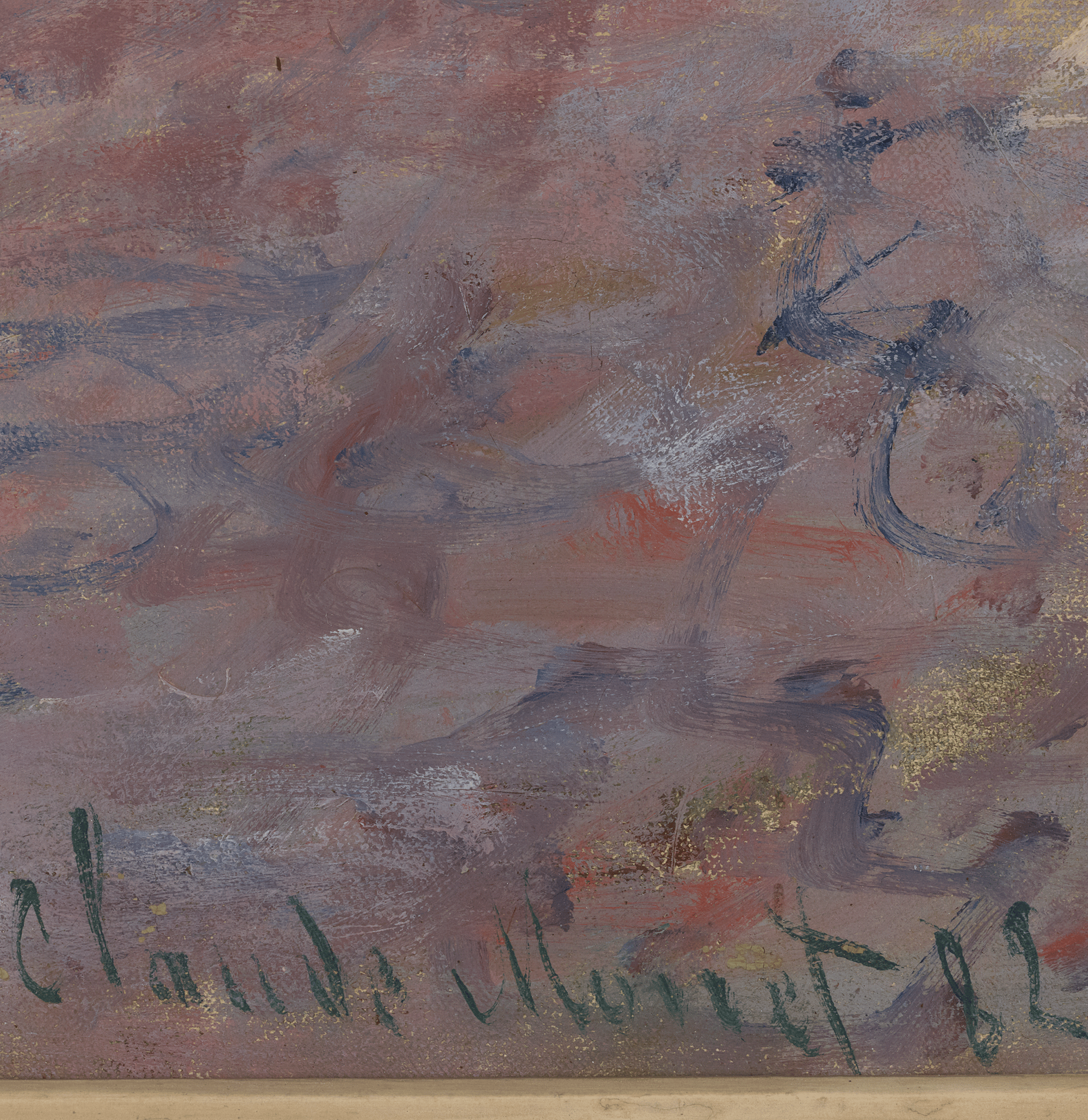 Falaises, temps gris by Claude Monet