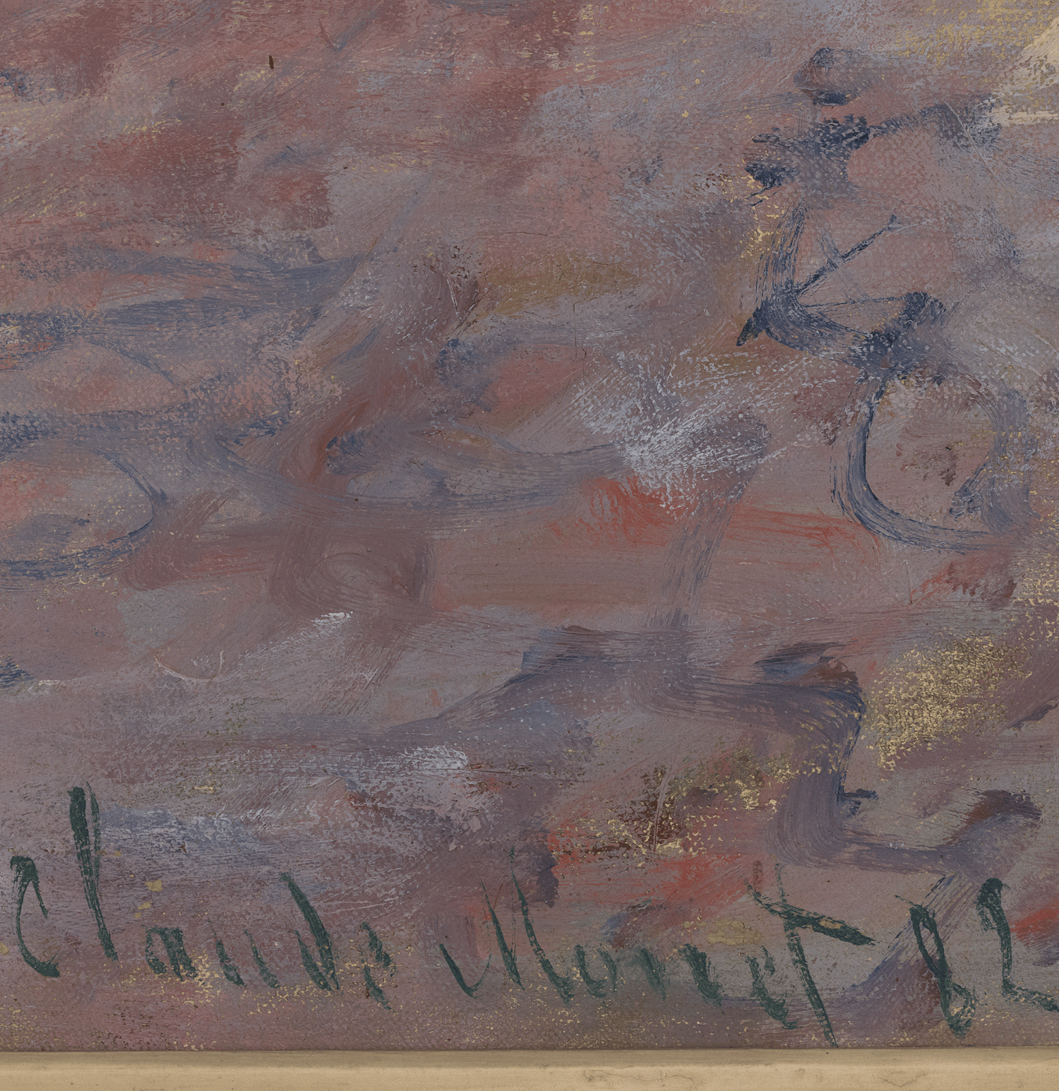 Falaises, temps gris by Claude Monet