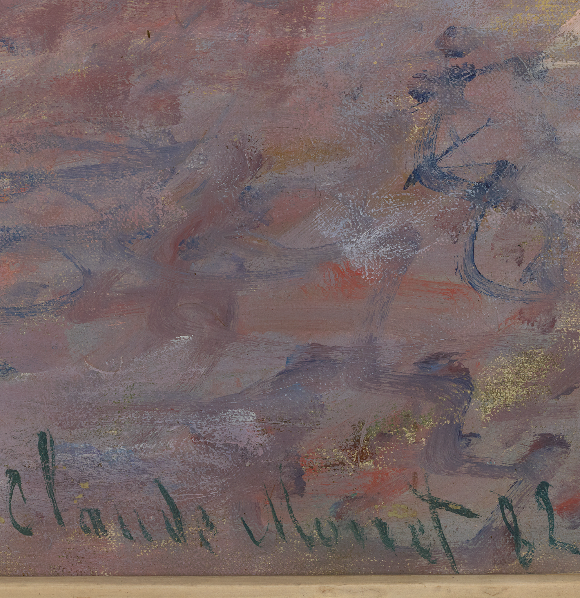 Falaises, temps gris by Claude Monet