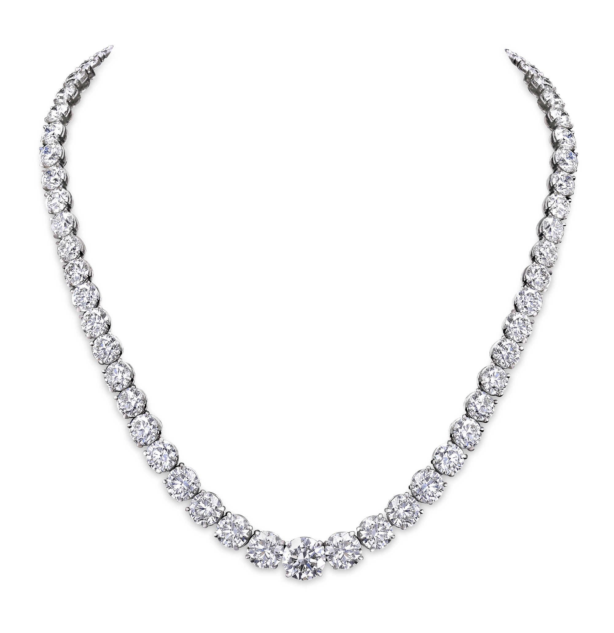 Diamond Rivière Necklace, 60.55 Carats