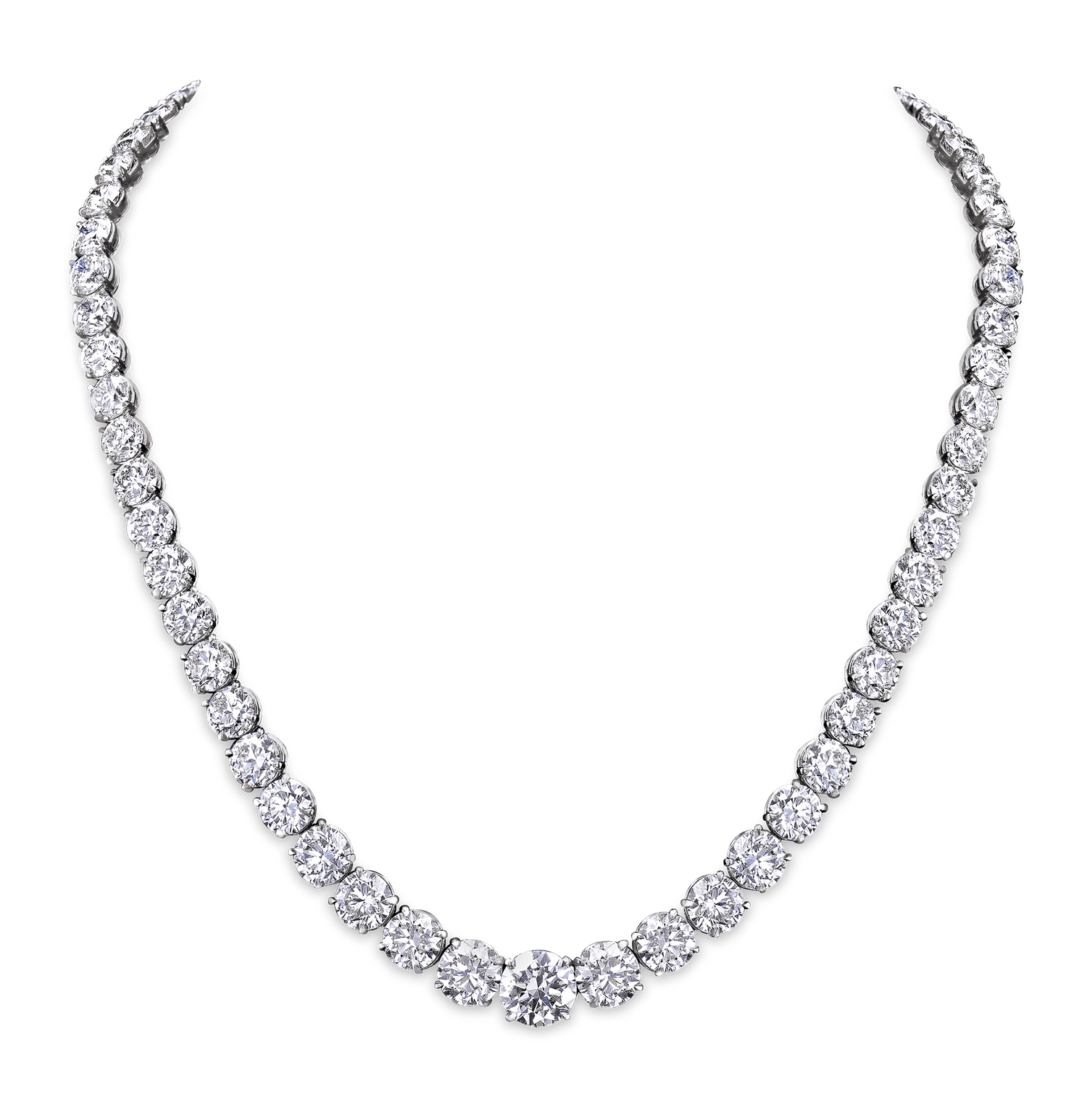 Diamond Rivière Necklace, 60.55 Carats