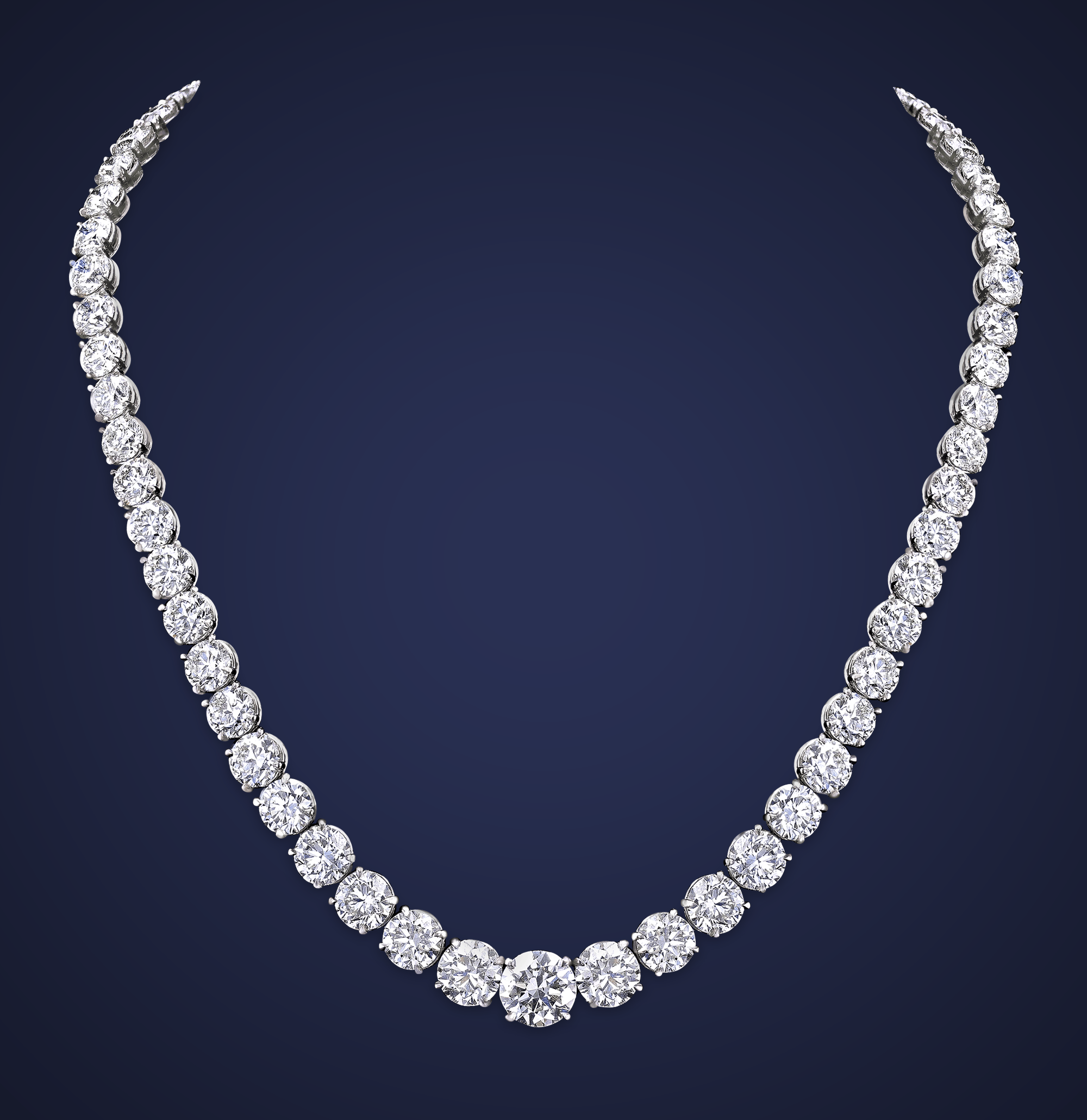 Diamond Rivière Necklace, 60.55 Carats