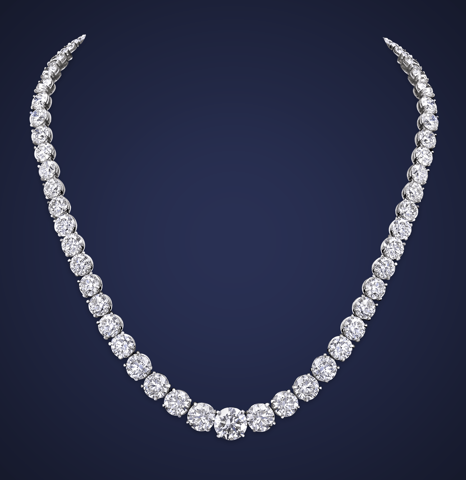 Diamond Rivière Necklace, 60.55 Carats