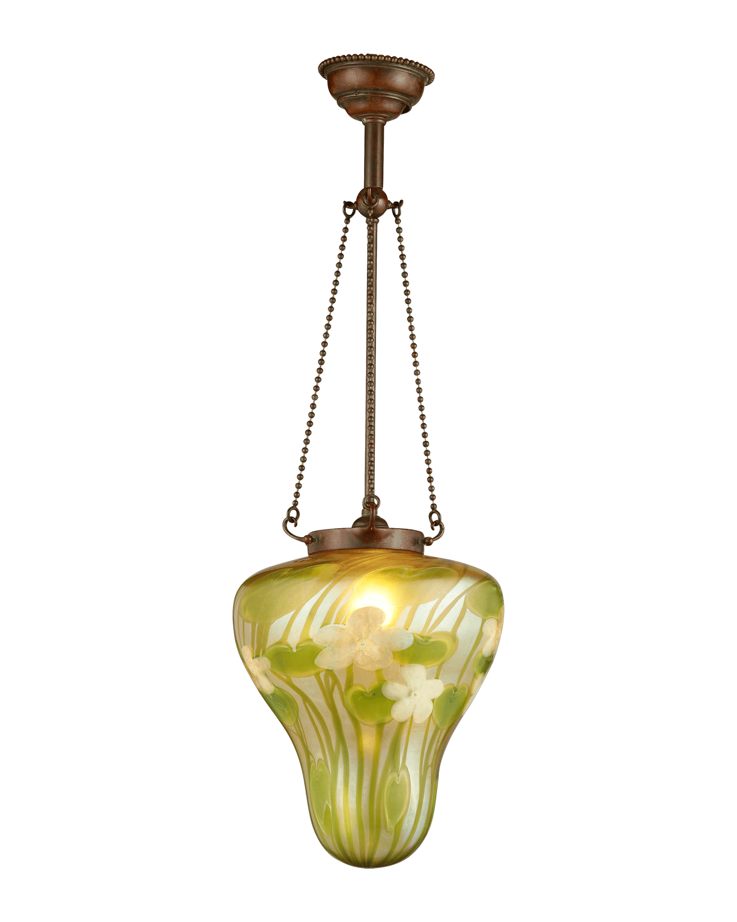 Tiffany Studios Millefiore Glass Lantern from Louis C. Tiffany's Comfort Lodge