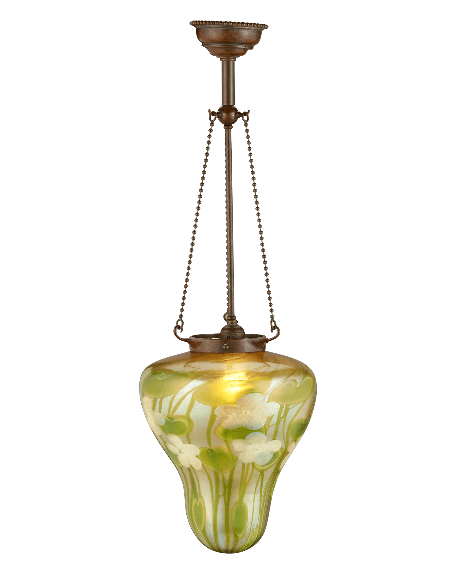 Tiffany Studios Millefiore Glass Lantern from Louis C. Tiffany's Comfort Lodge