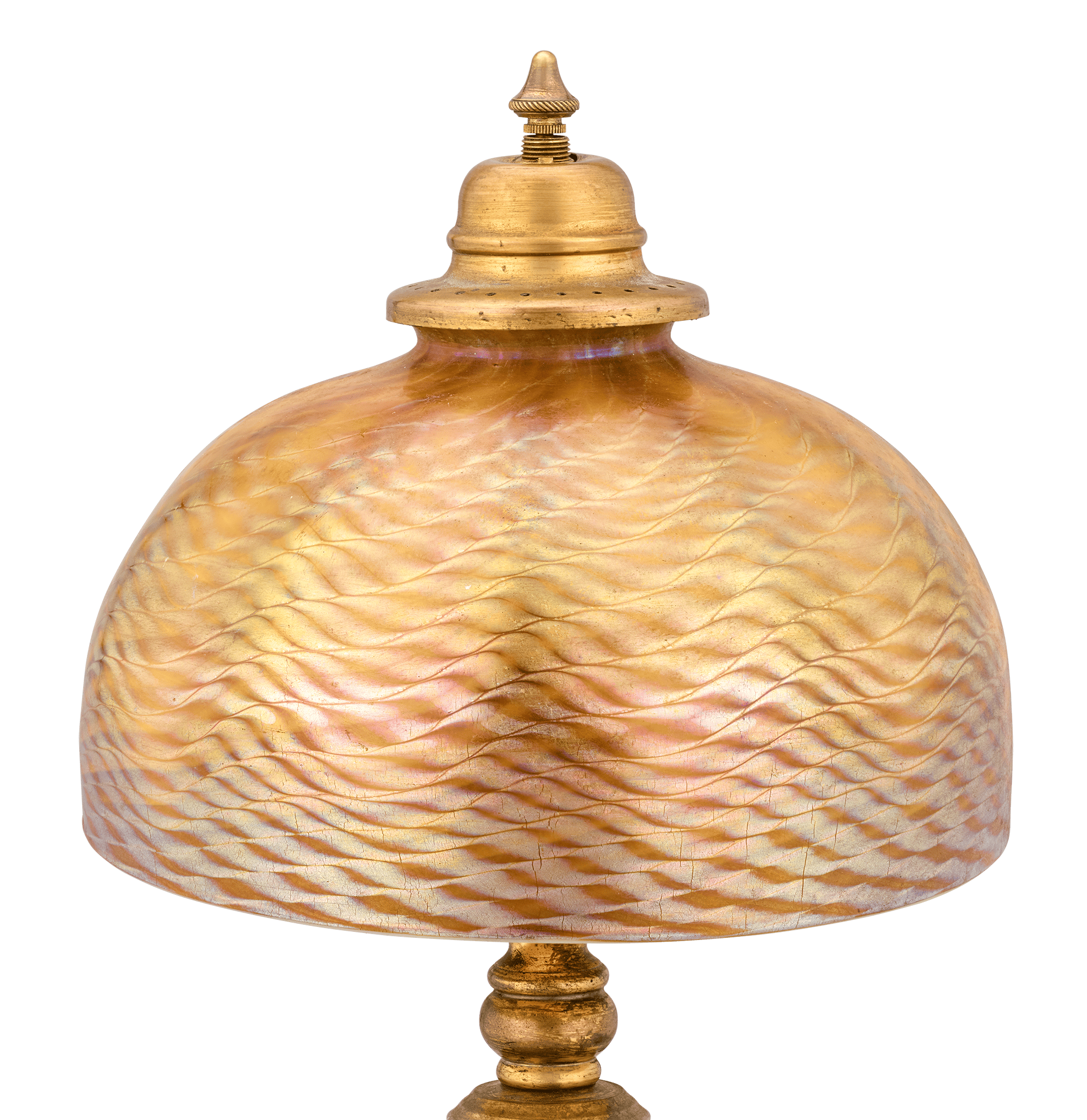 Tiffany Studios Damascene Lamp from Louis C. Tiffany's Comfort Lodge
