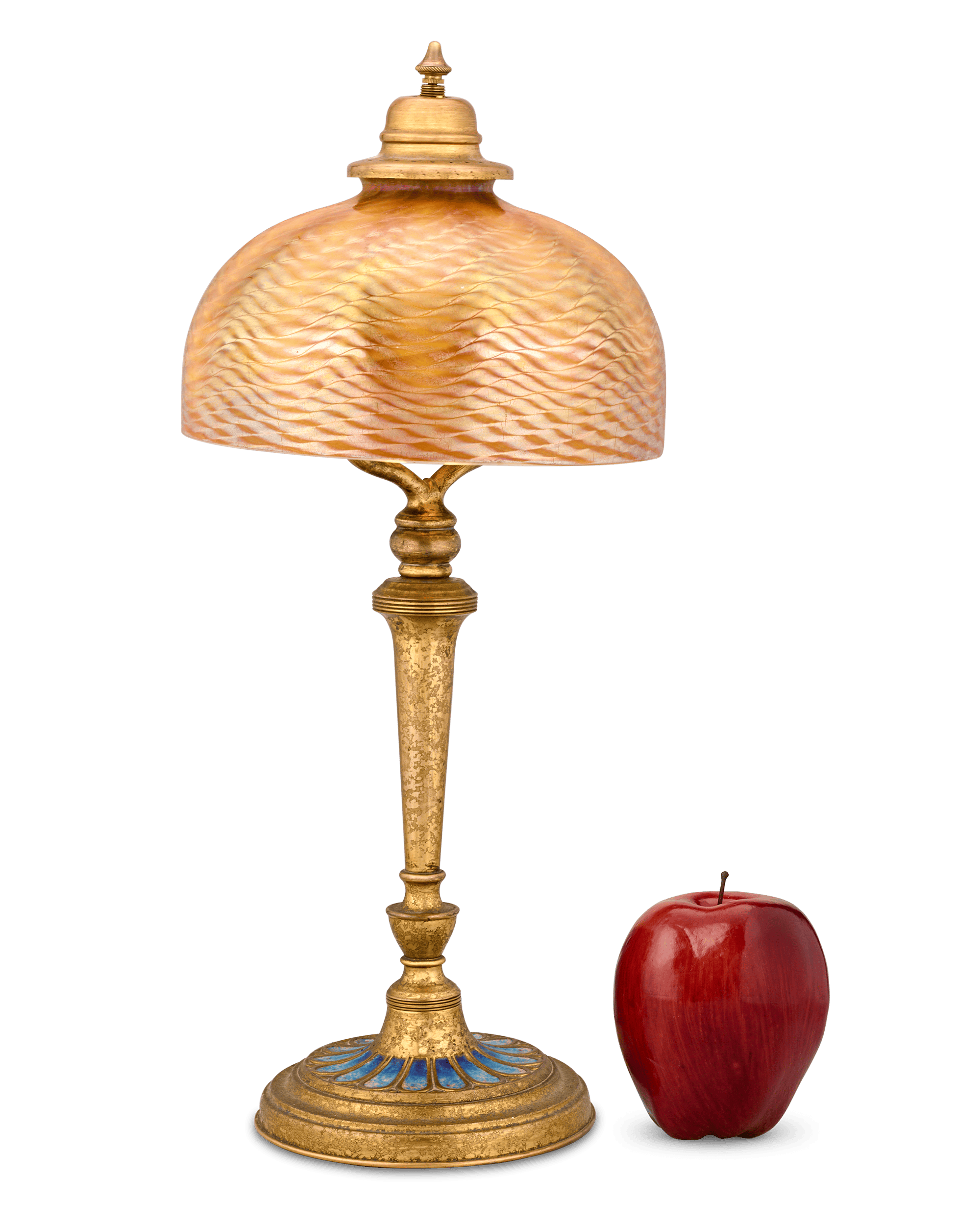 Tiffany Studios Damascene Lamp from Louis C. Tiffany's Comfort Lodge