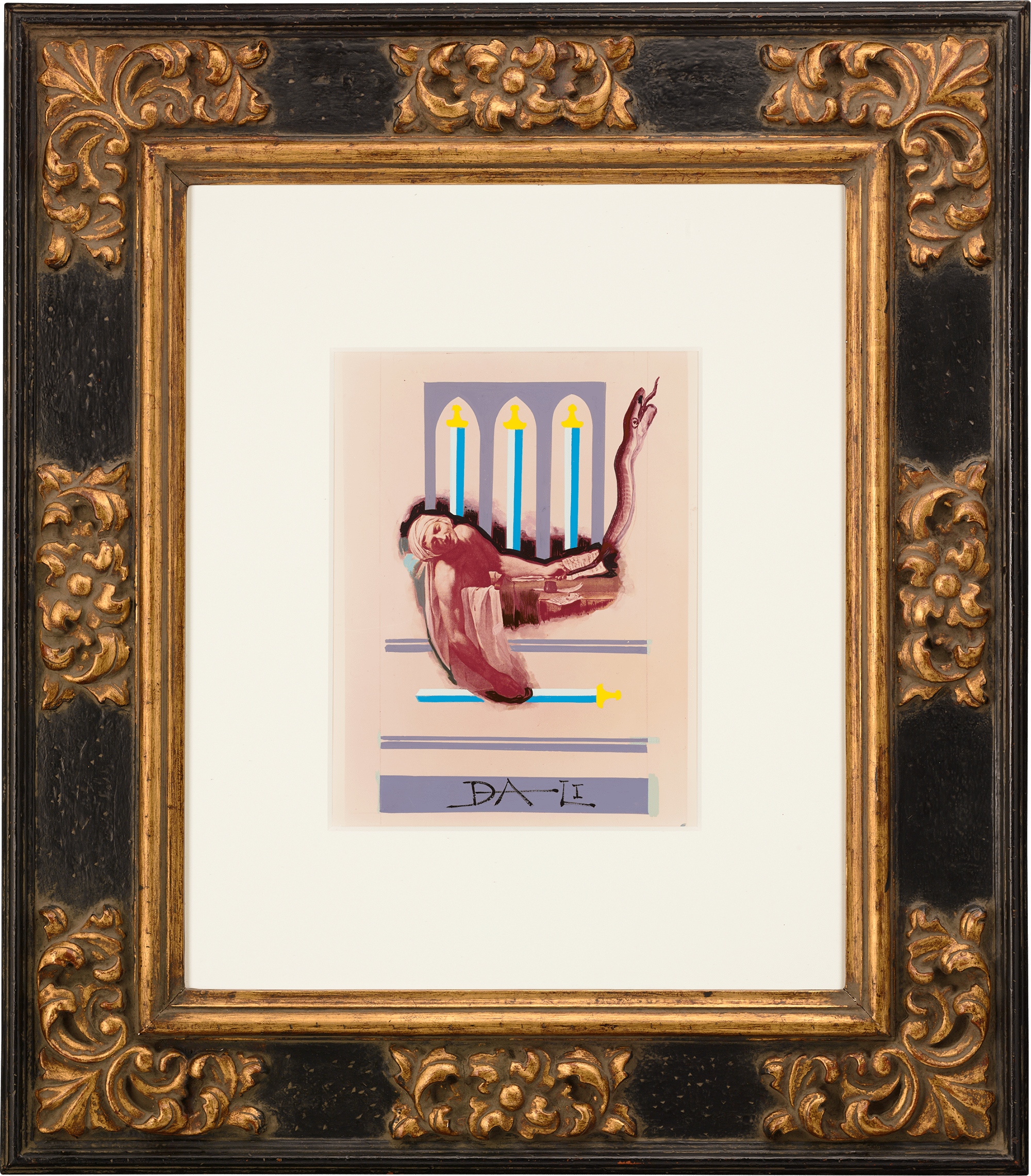 Four of Swords by Salvador Dalí