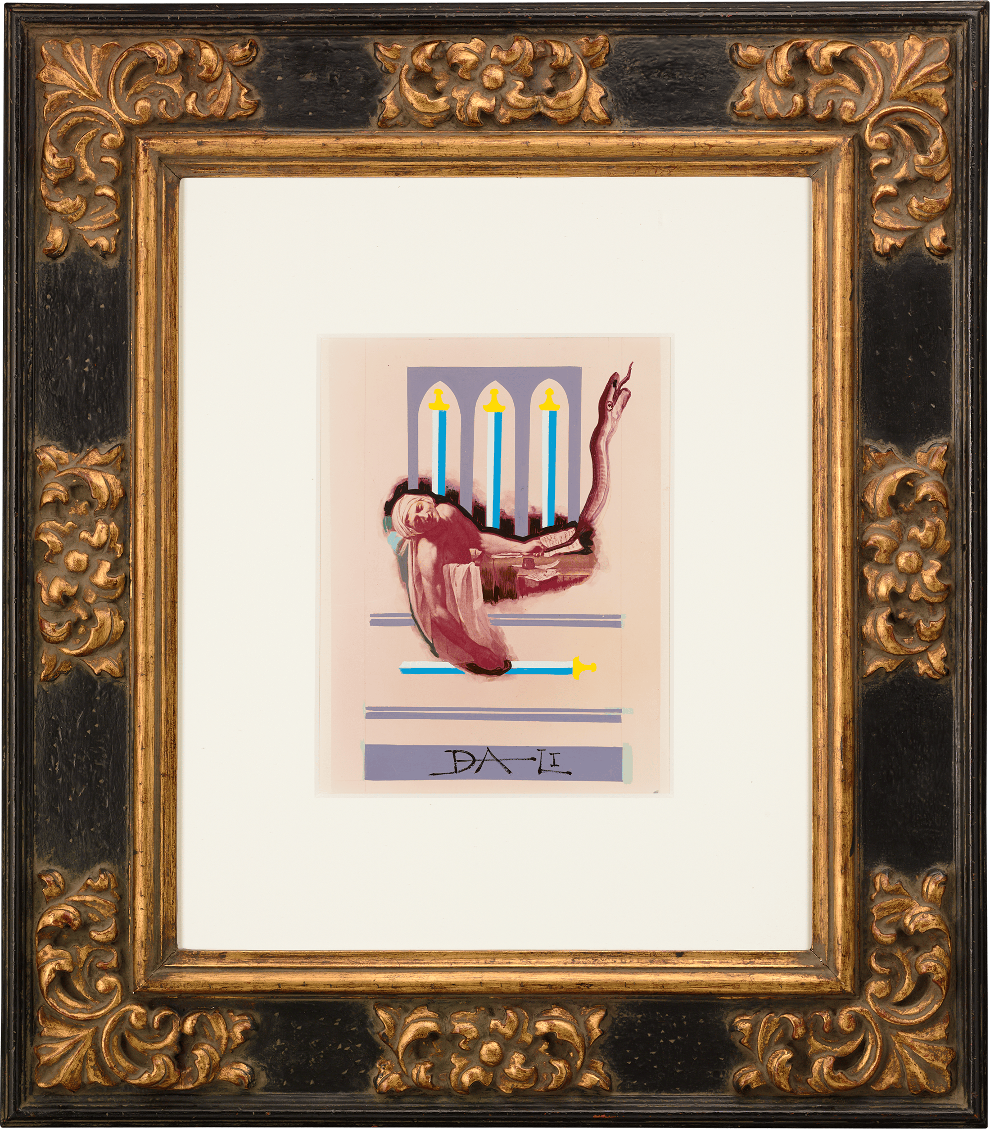Four of Swords by Salvador Dalí