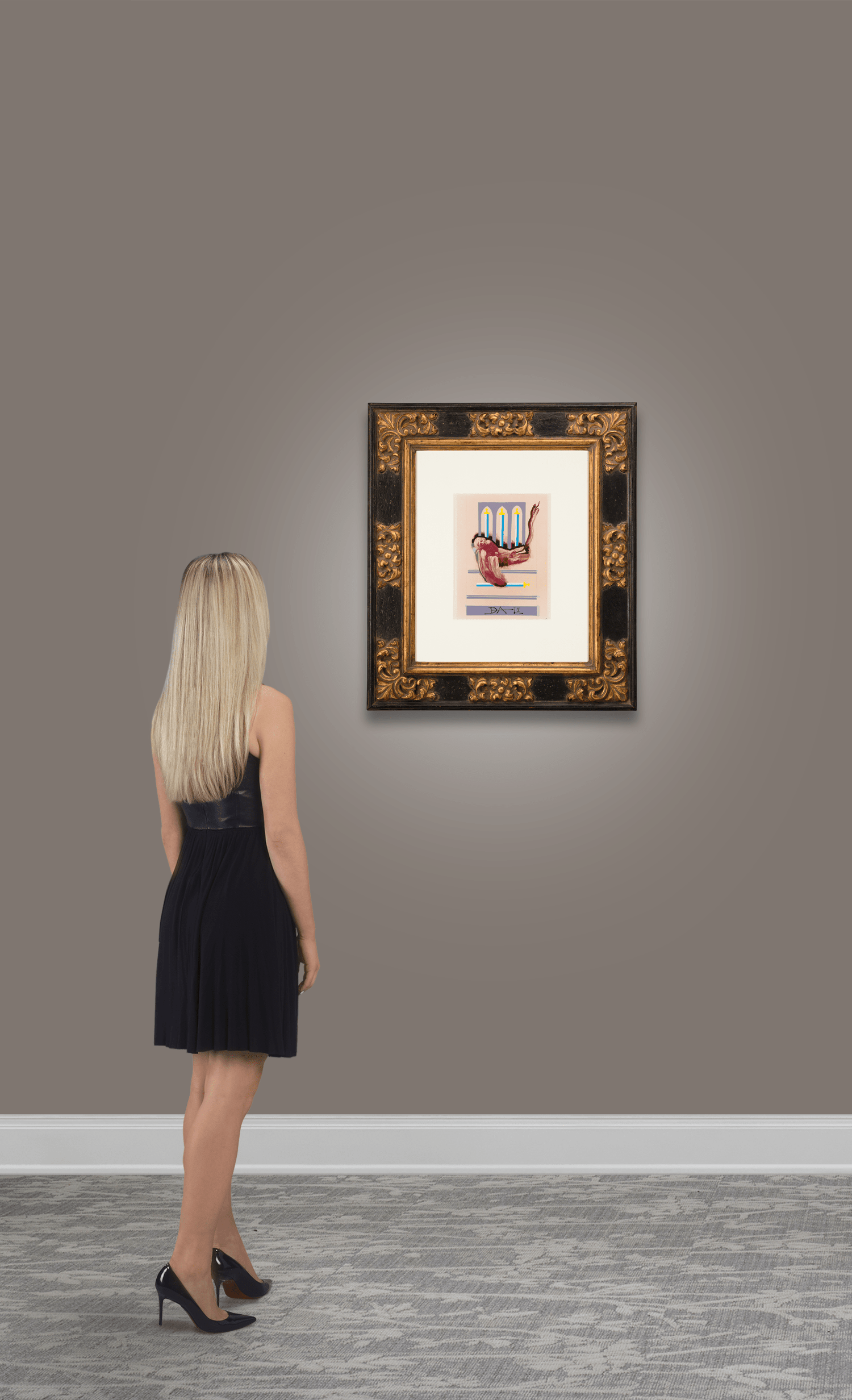 Four of Swords by Salvador Dalí