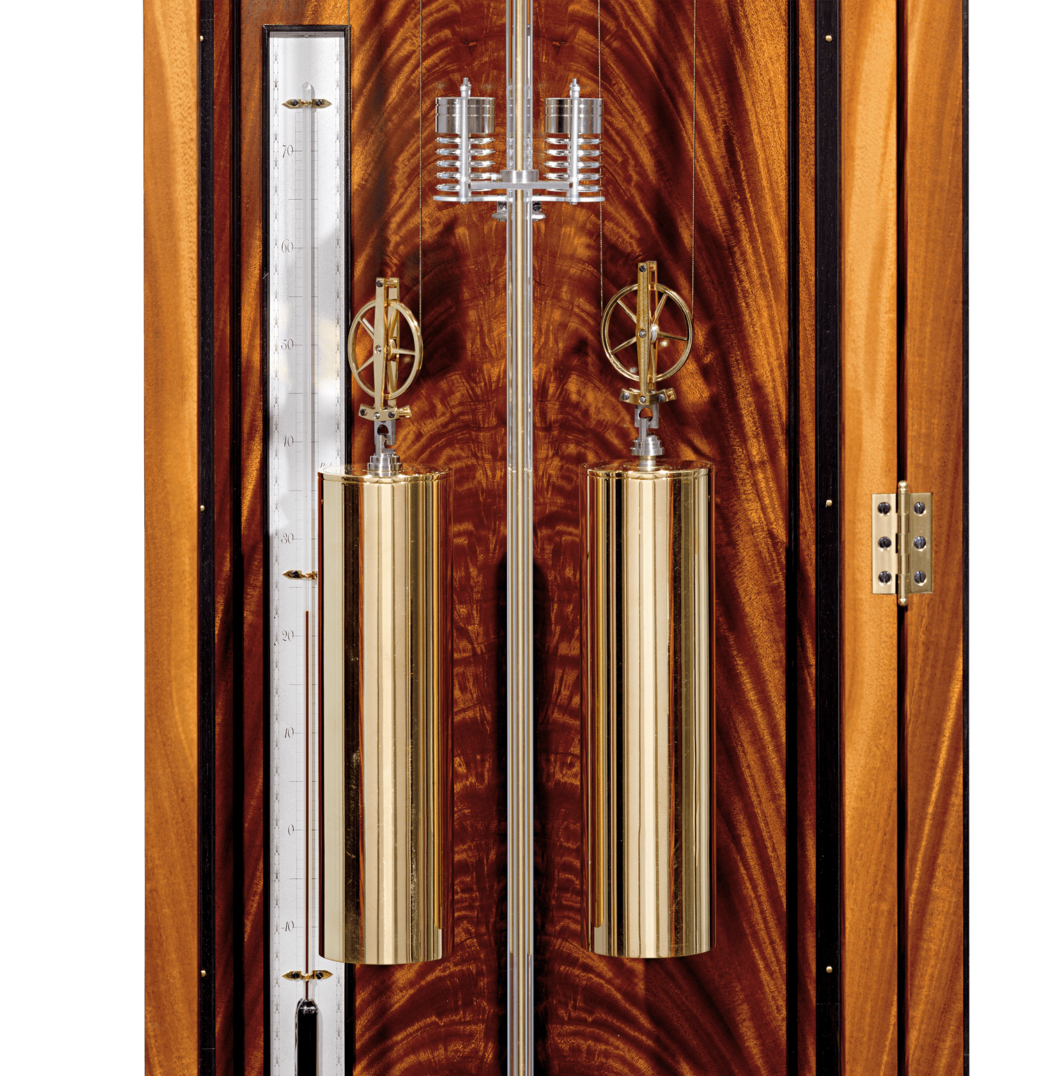 Double Pendulum Clock with Planisphere and Wandering Moon by David Walter