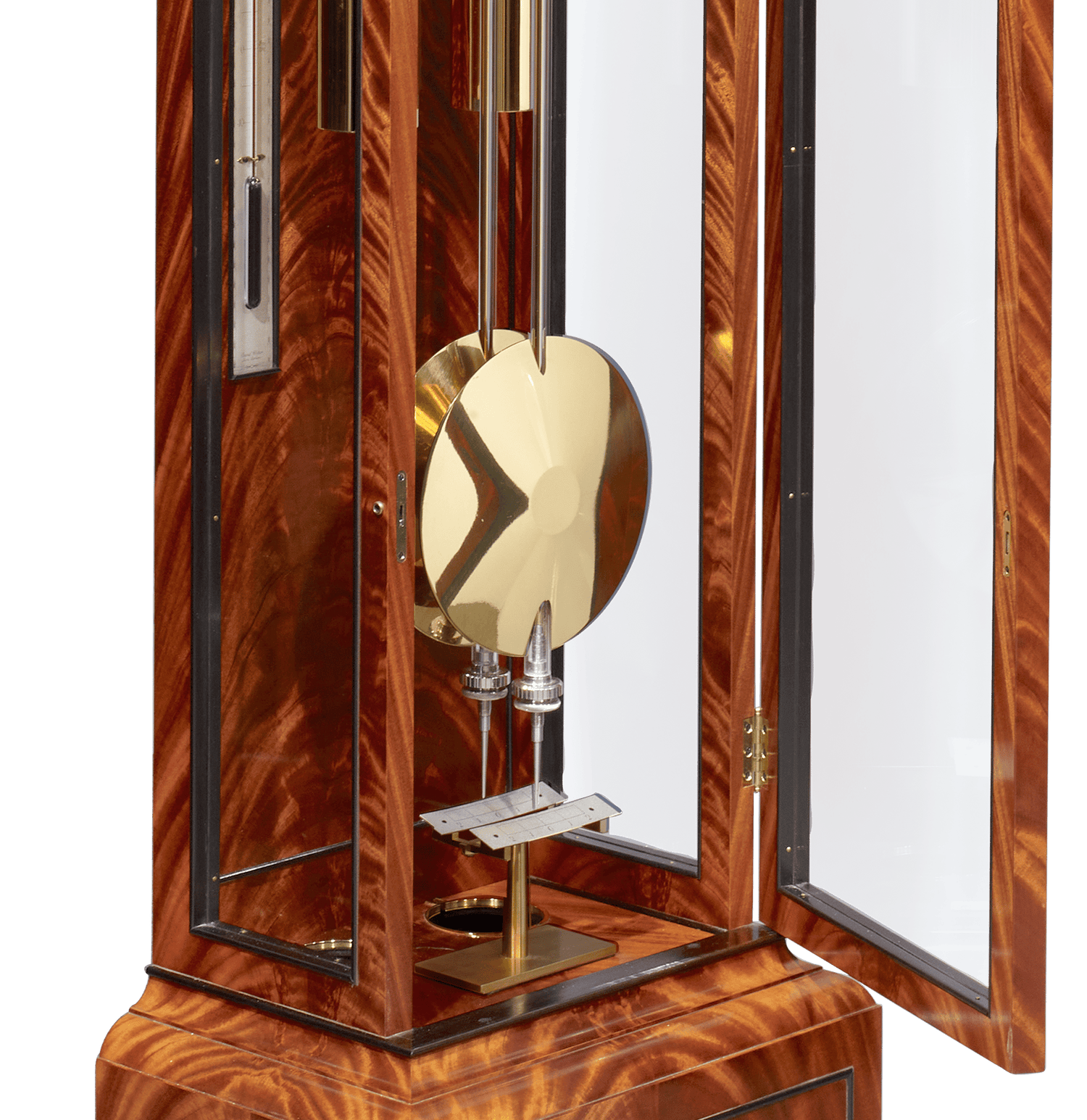 Double Pendulum Clock with Planisphere and Wandering Moon by David Walter