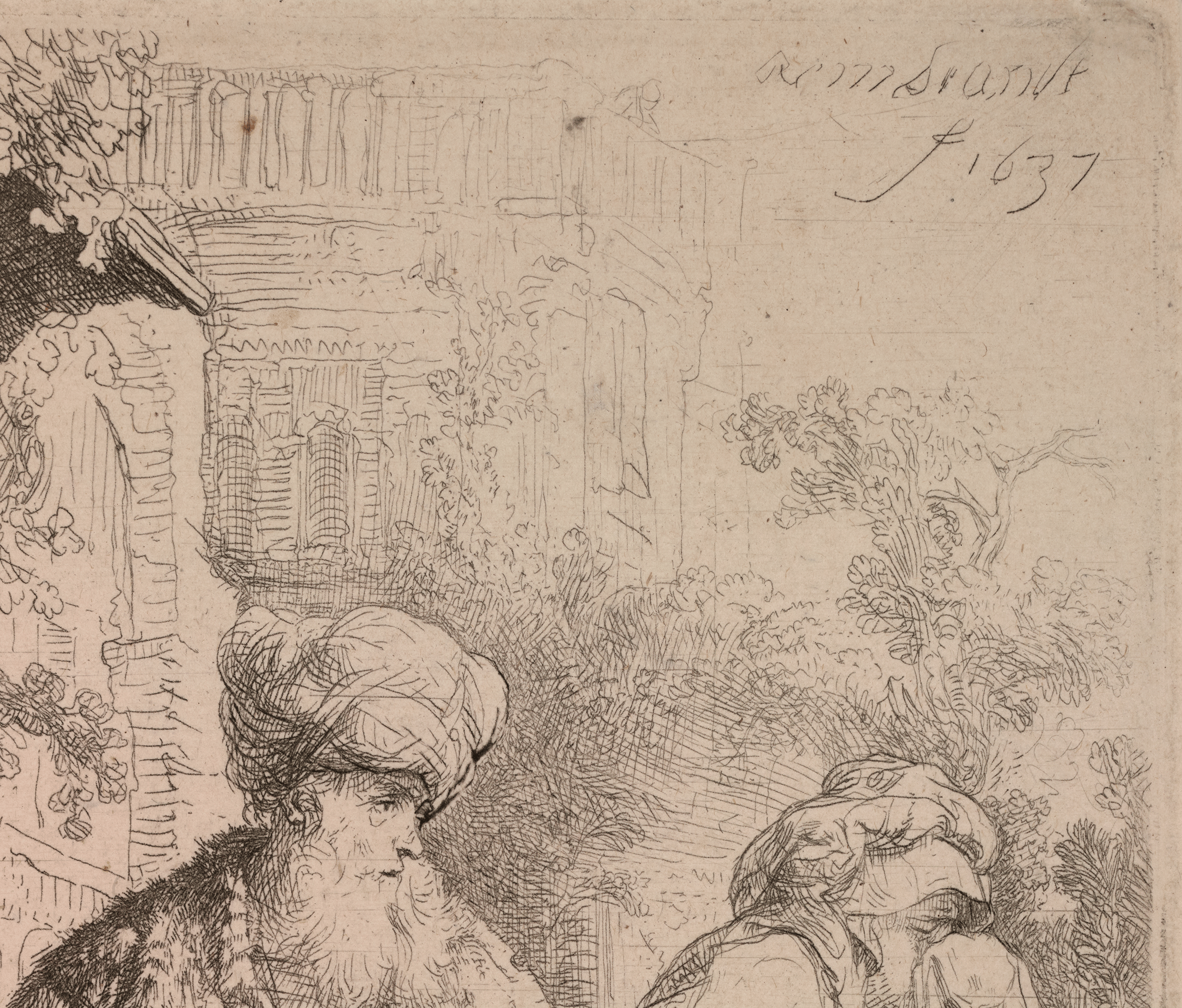 Abraham Casting Out Hagar and Ishmael by Rembrandt van Rijn