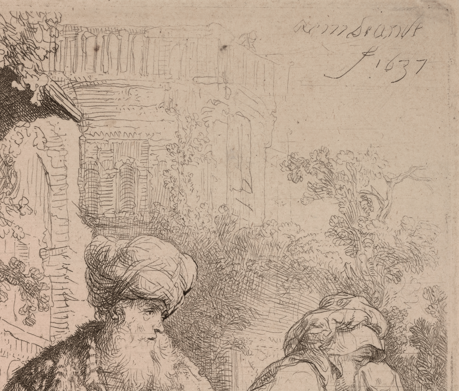 Abraham Casting Out Hagar and Ishmael by Rembrandt van Rijn