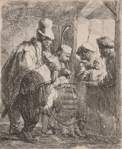 The Strolling Musicians by Rembrandt van Rijn