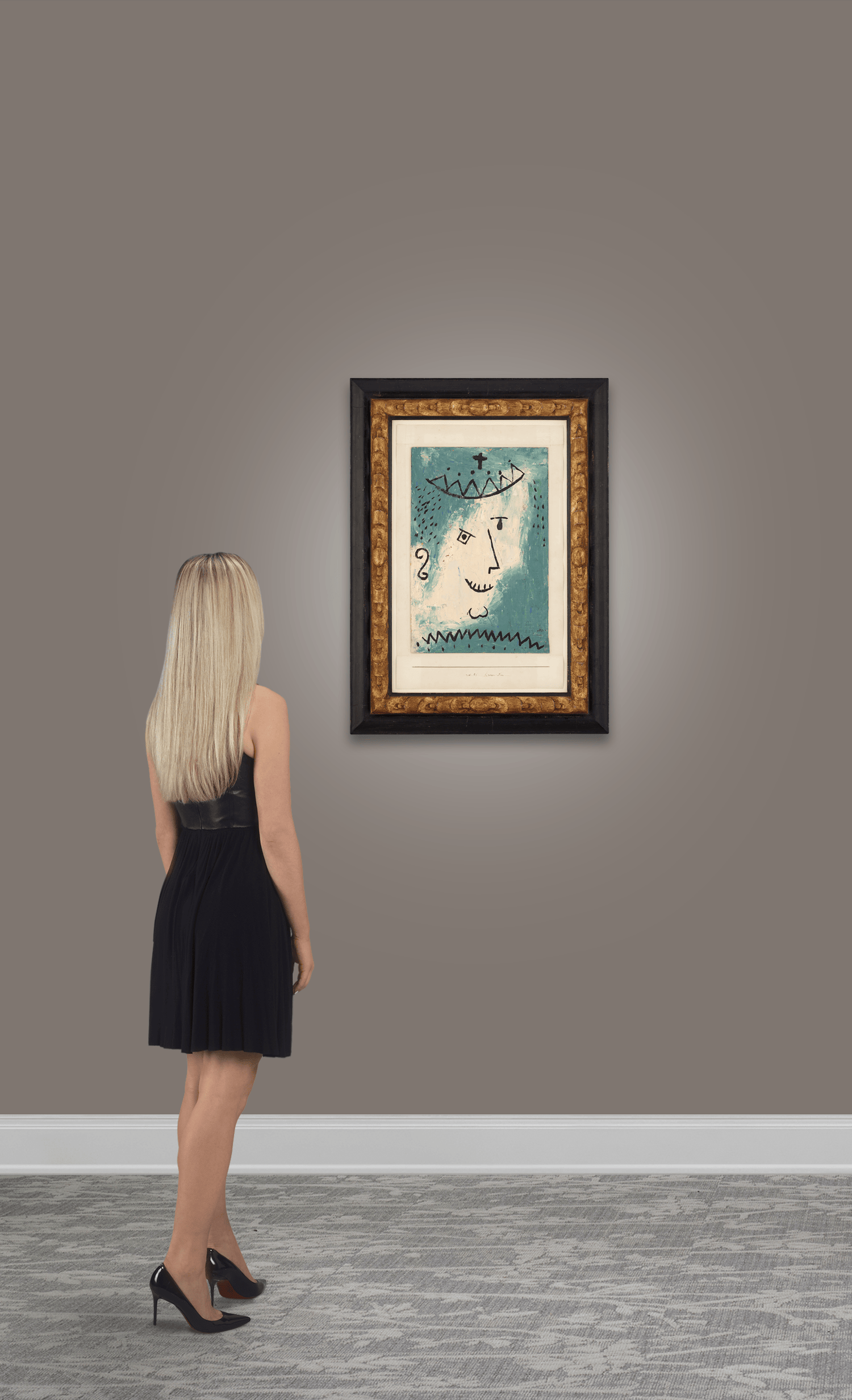 Kronen-Narr by Paul Klee