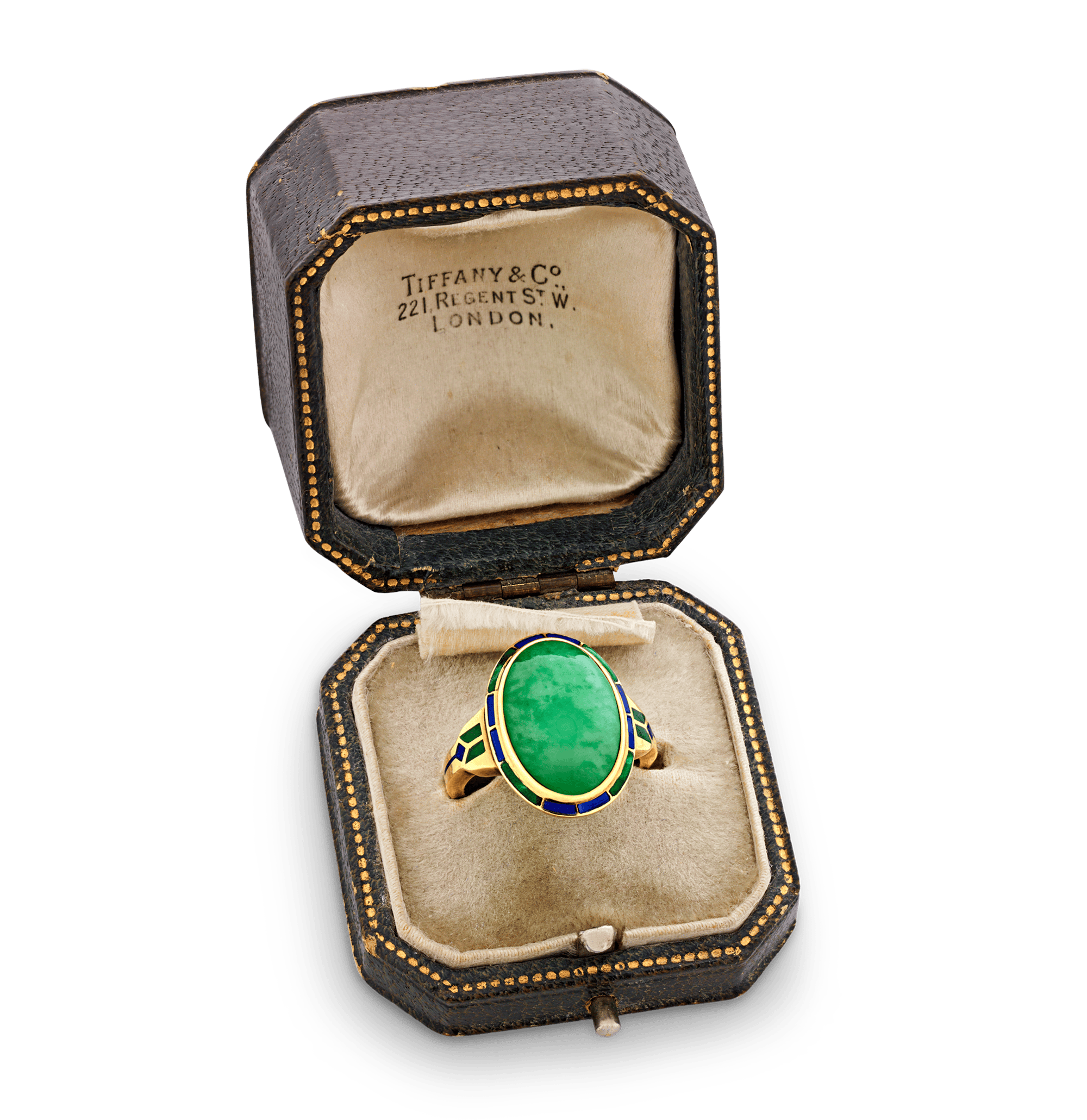 Louis Comfort Tiffany Jade Ring, 7.45 Carats | M.S. Rau