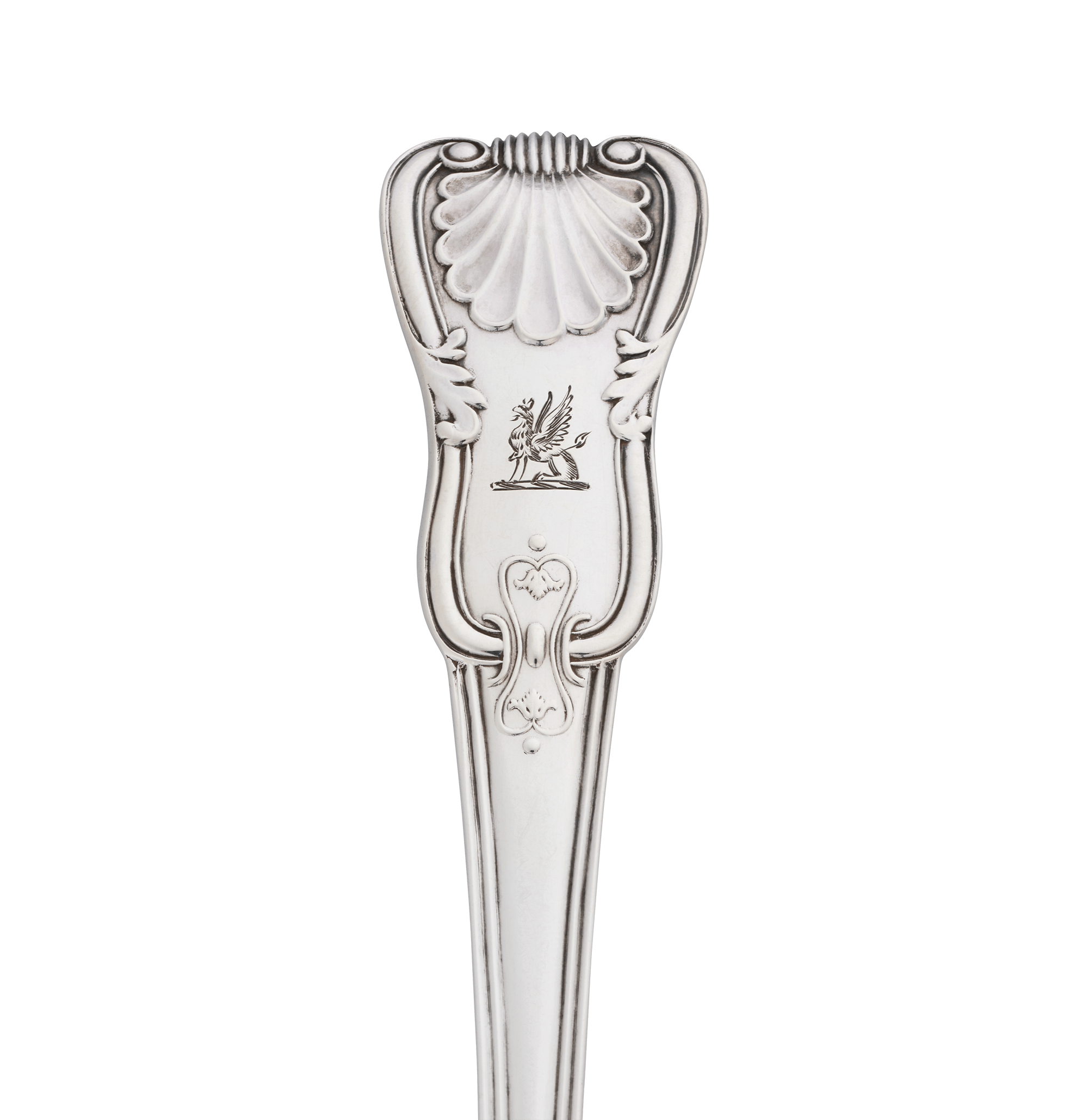 Pair of Victorian Sterling Silver Serving Spoons