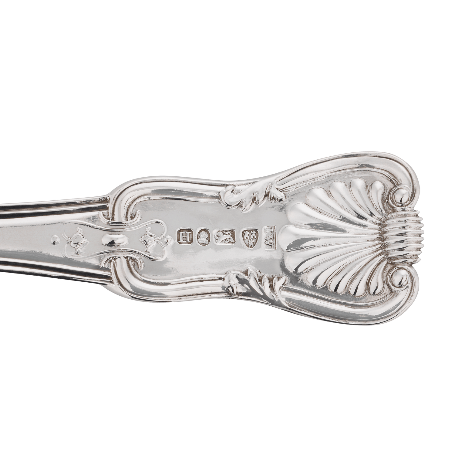 Pair of Victorian Sterling Silver Serving Spoons