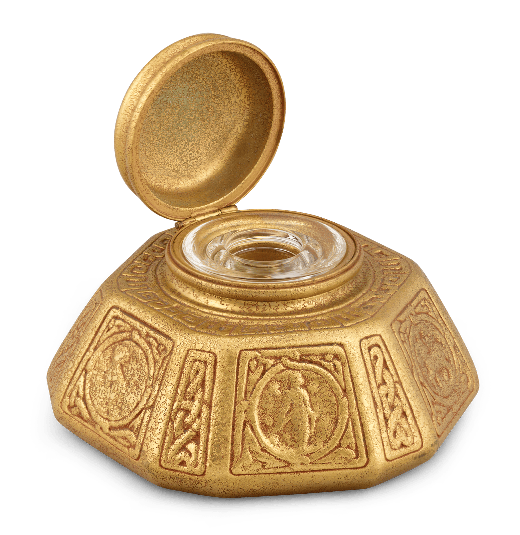 Tiffany Studios Zodiac Gilt-Bronze Desk Set