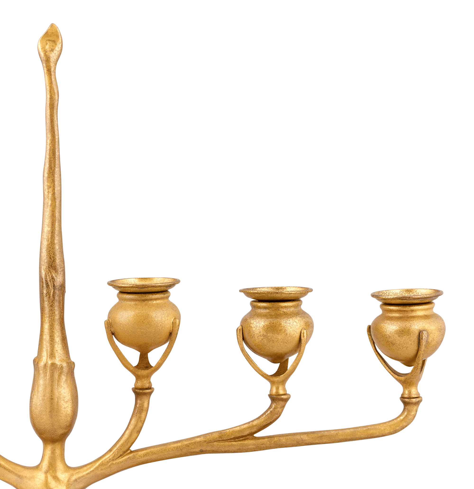 Tiffany Studios Gilt-Bronze Six-Light Candelabra