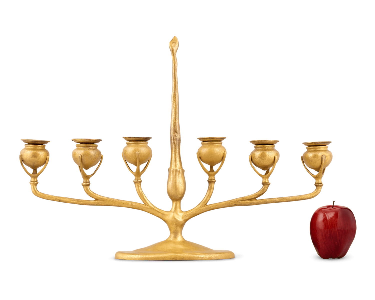 Tiffany Studios Gilt-Bronze Six-Light Candelabra
