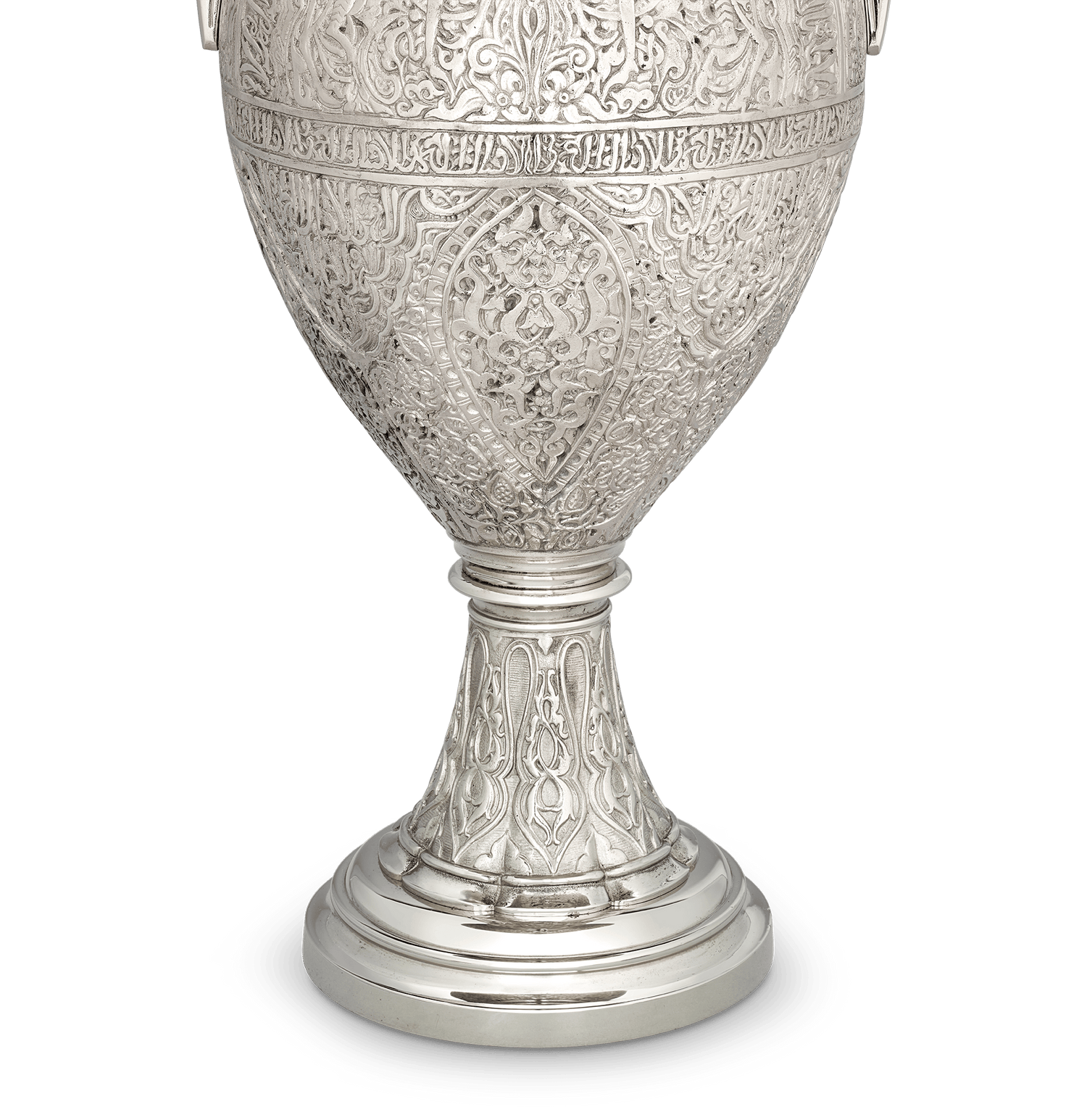 Tiffany Studios Pair of Silvered Bronze Alhambra Vases