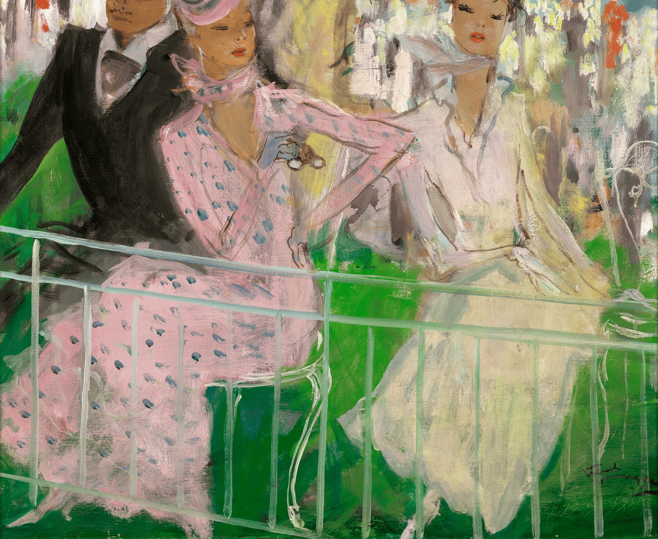 At the Races by Jean-Gabriel Domergue