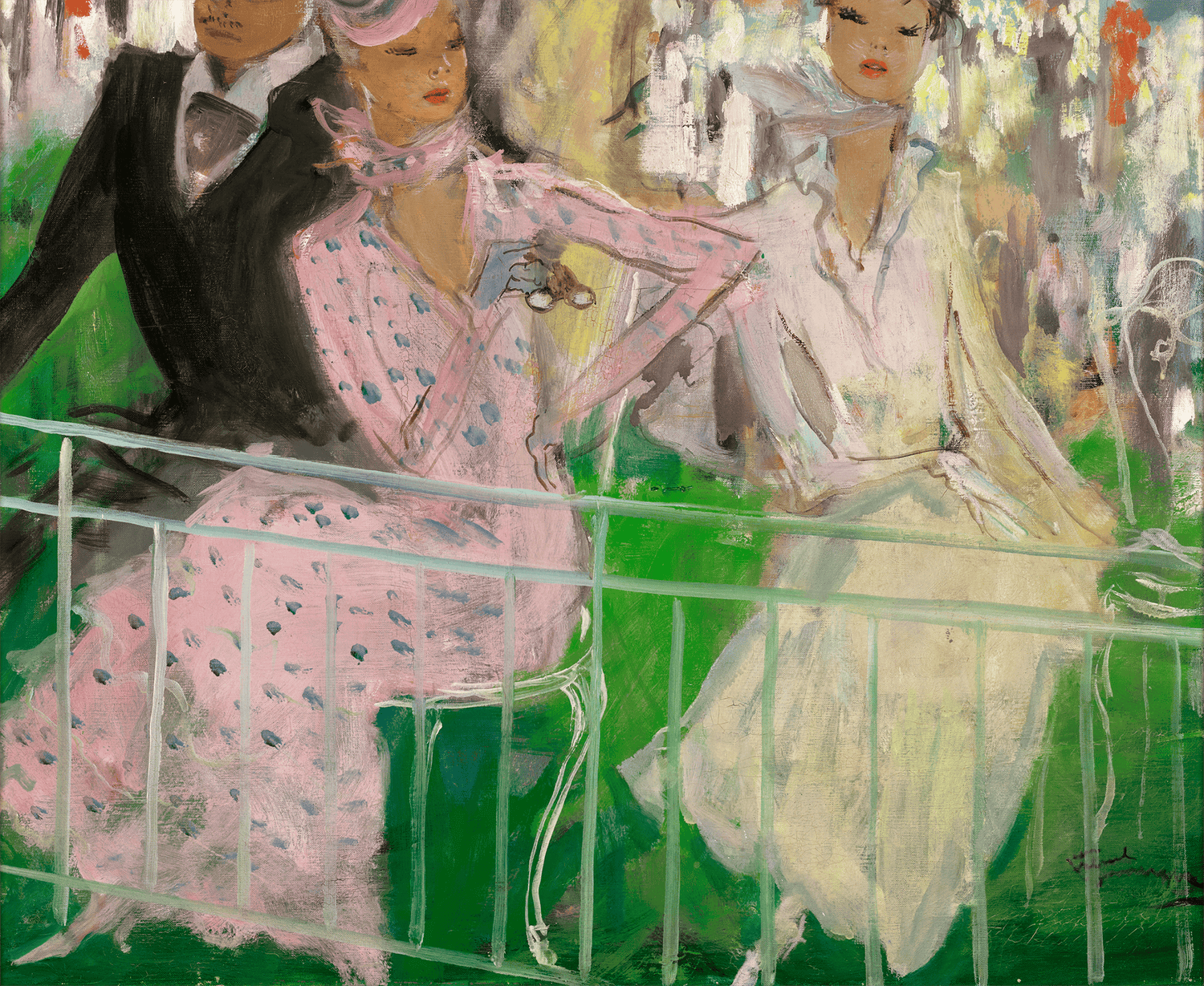 At the Races by Jean-Gabriel Domergue