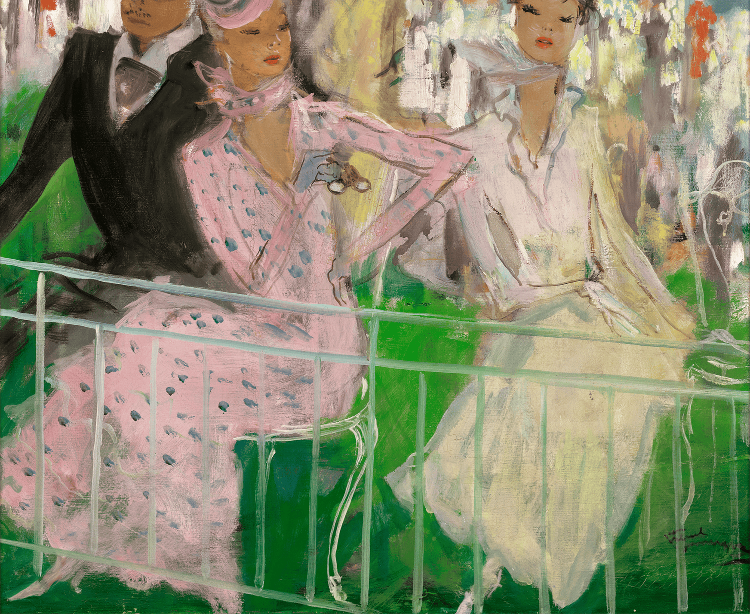 At the Races by Jean-Gabriel Domergue