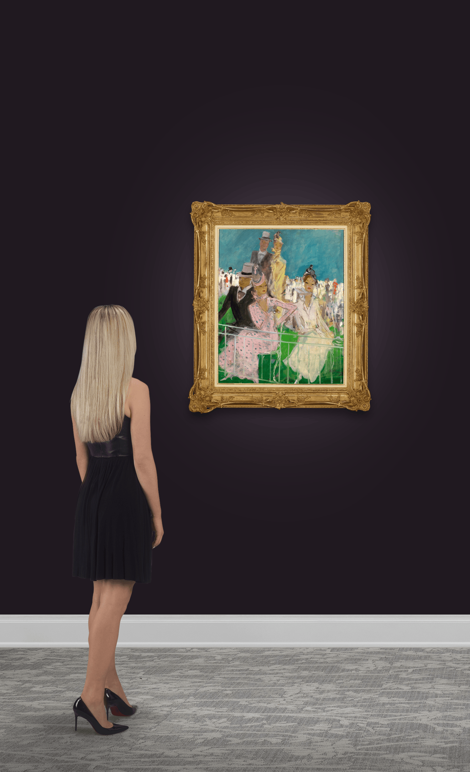 At the Races by Jean-Gabriel Domergue