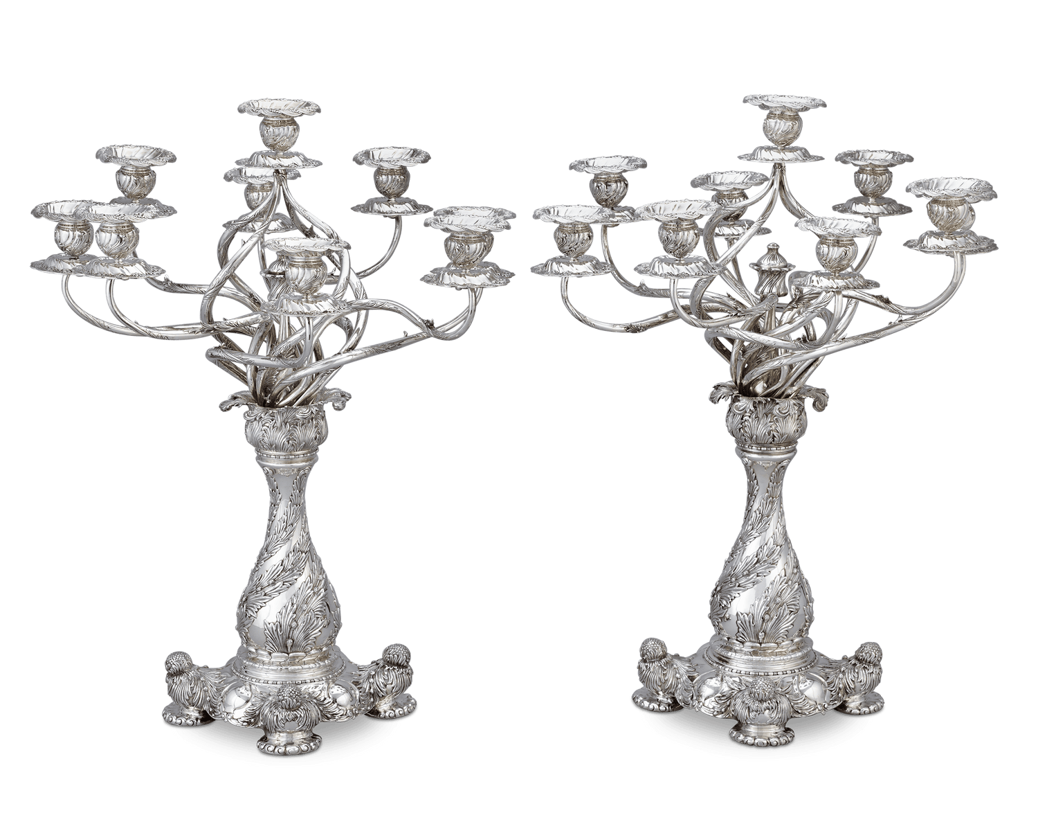 Tiffany & Co. Chrysanthemum Candelabra