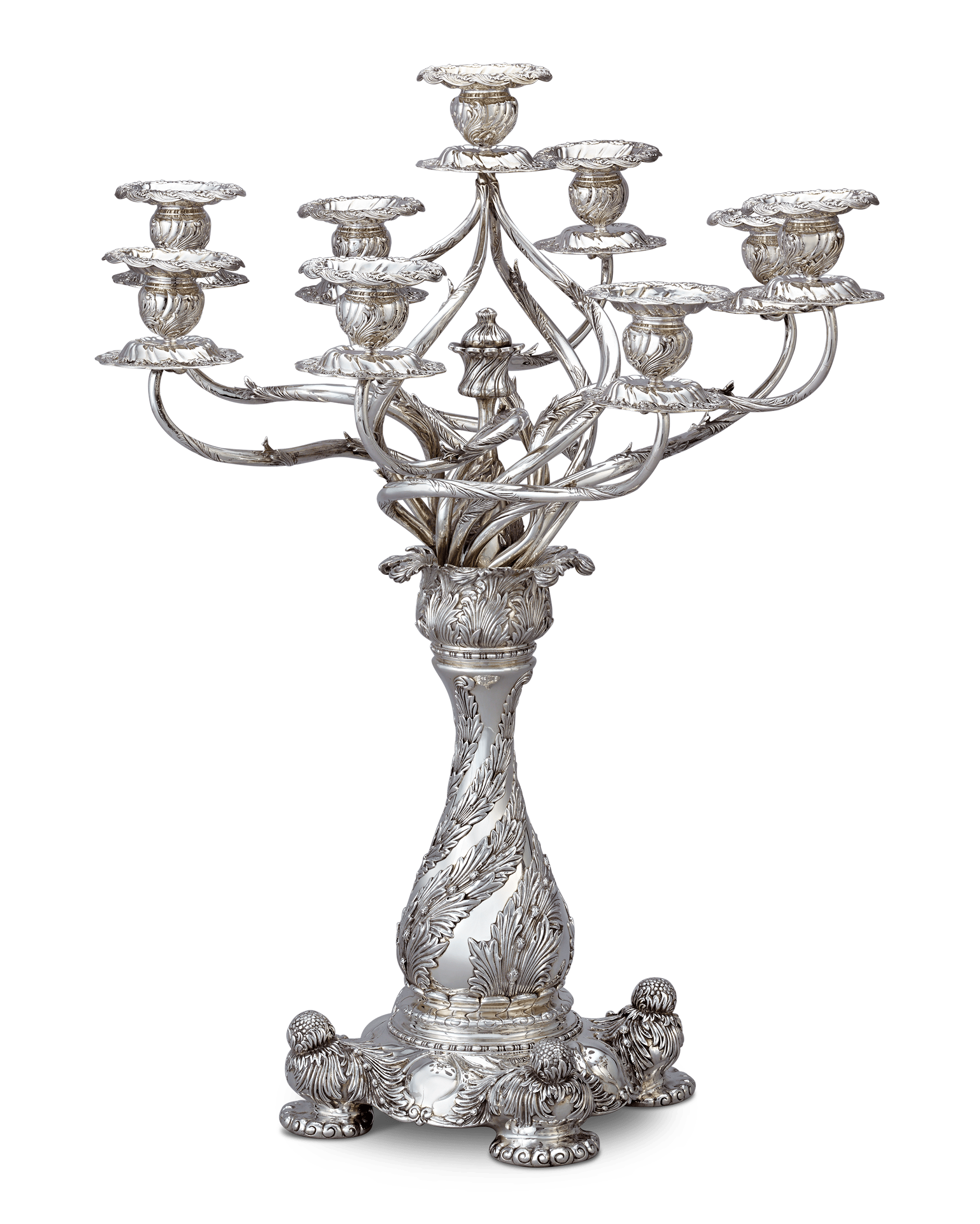Tiffany & Co. Chrysanthemum Candelabra