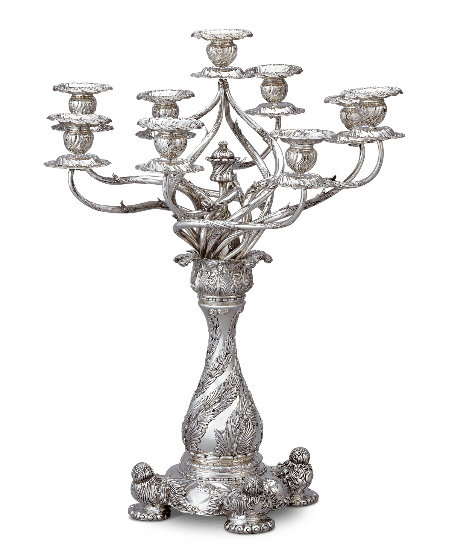Tiffany & Co. Chrysanthemum Candelabra