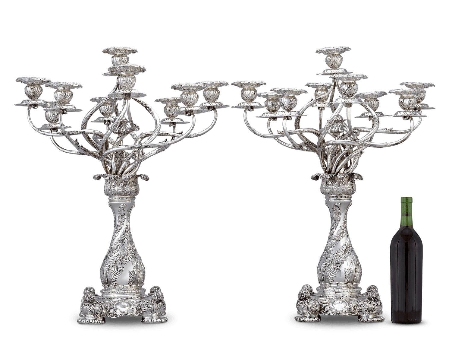 Tiffany & Co. Chrysanthemum Candelabra