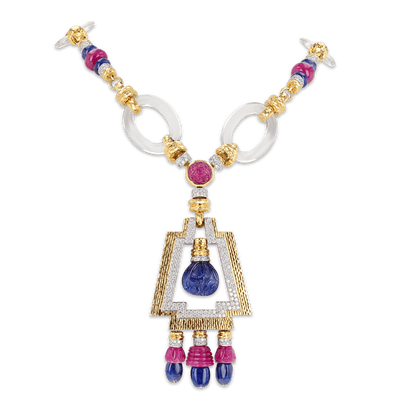 David Webb Ancient Altar Necklace