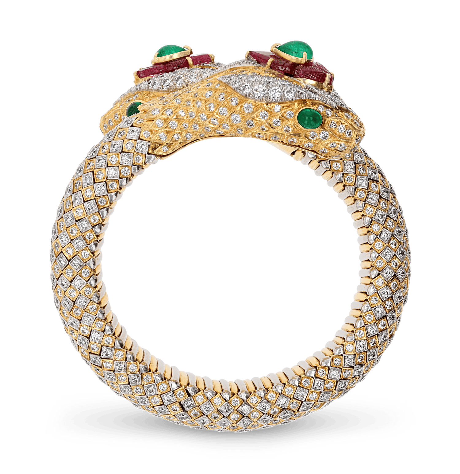 David Webb Double-Headed Snake Bracelet