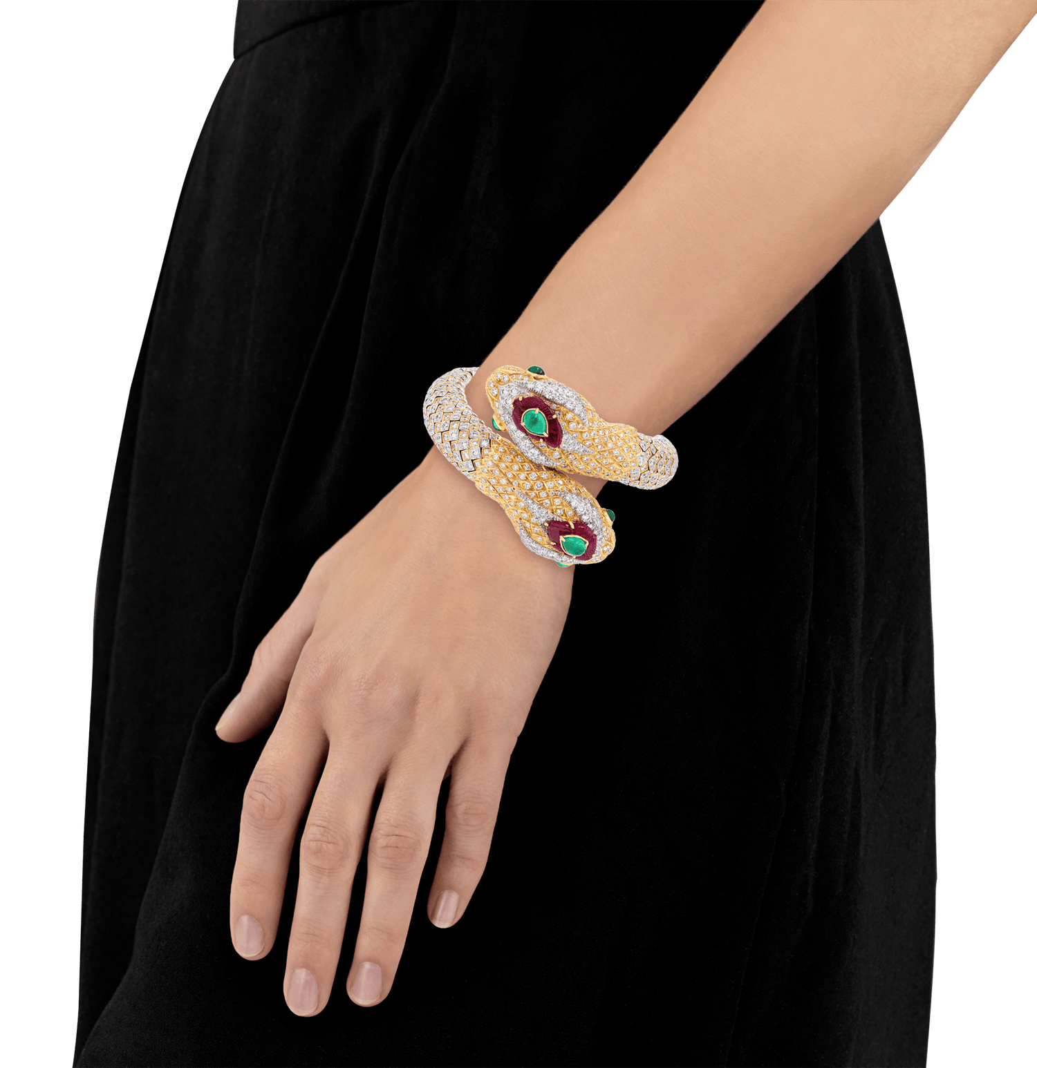 David Webb Double-Headed Snake Bracelet