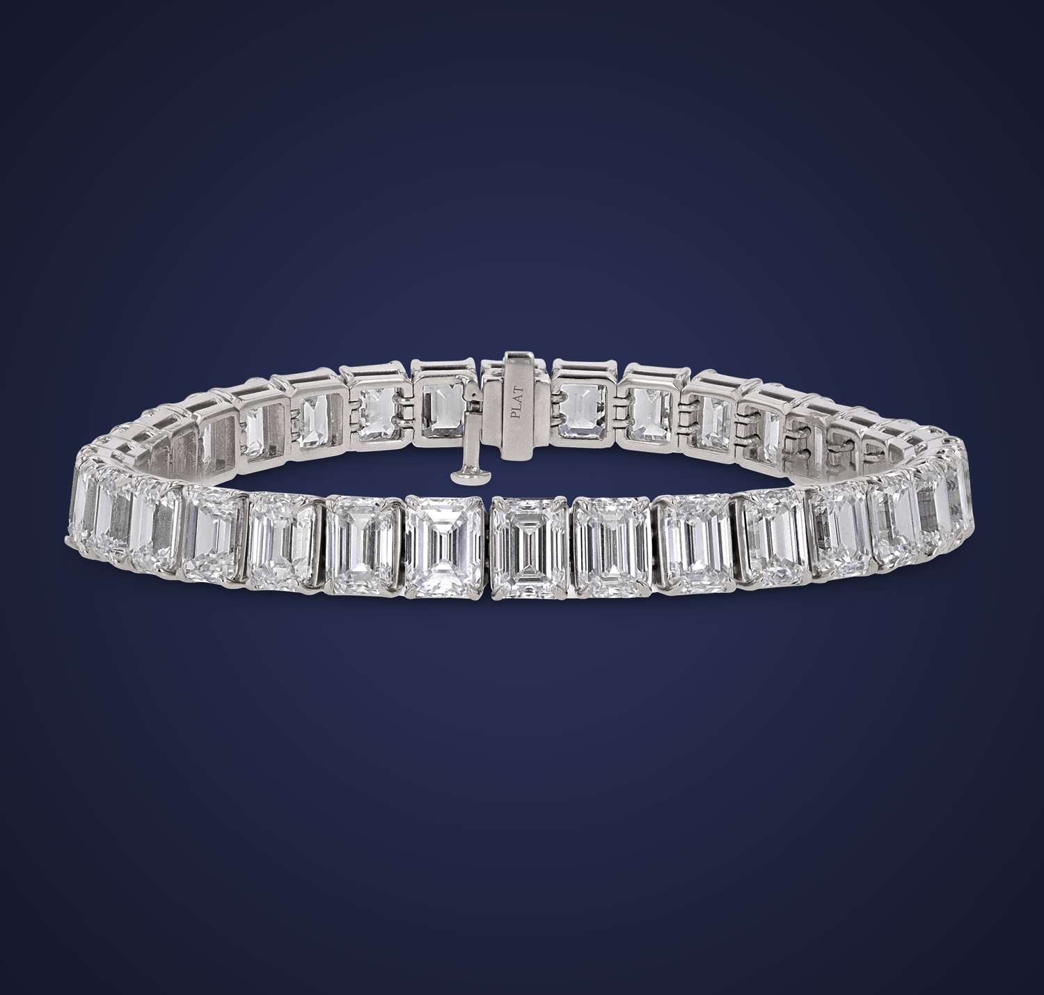 Diamond Line Bracelet, 34.00 Carats