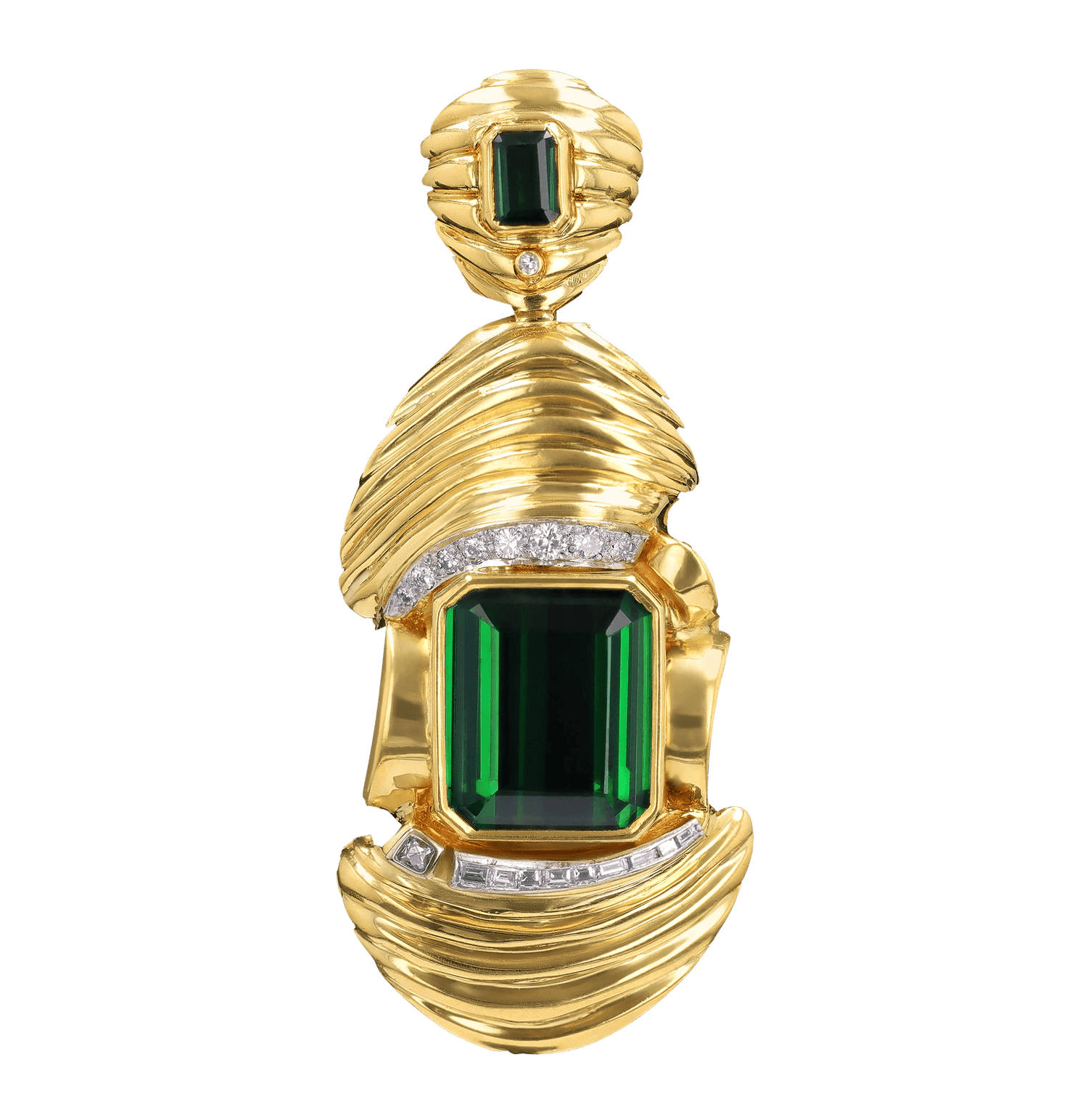 Green Tourmaline Pendant, 17.75 Carats