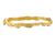 Jean Mahie Carved Gold Bracelet