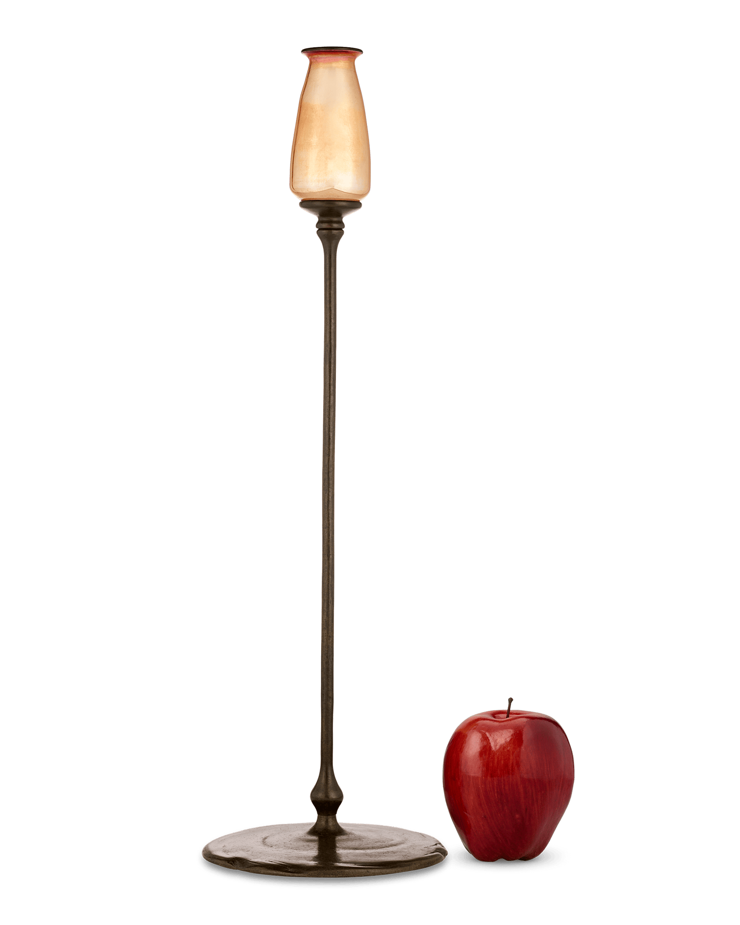 Tiffany Studios Favrile and Bronze Candlestick