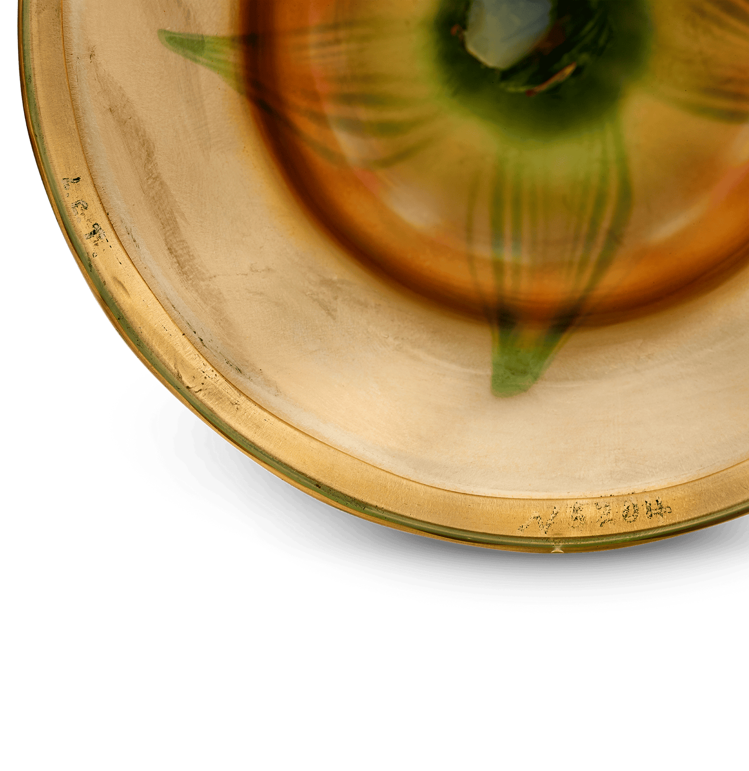 Tiffany Studios Ruffled Rim Floriform Glass Vase