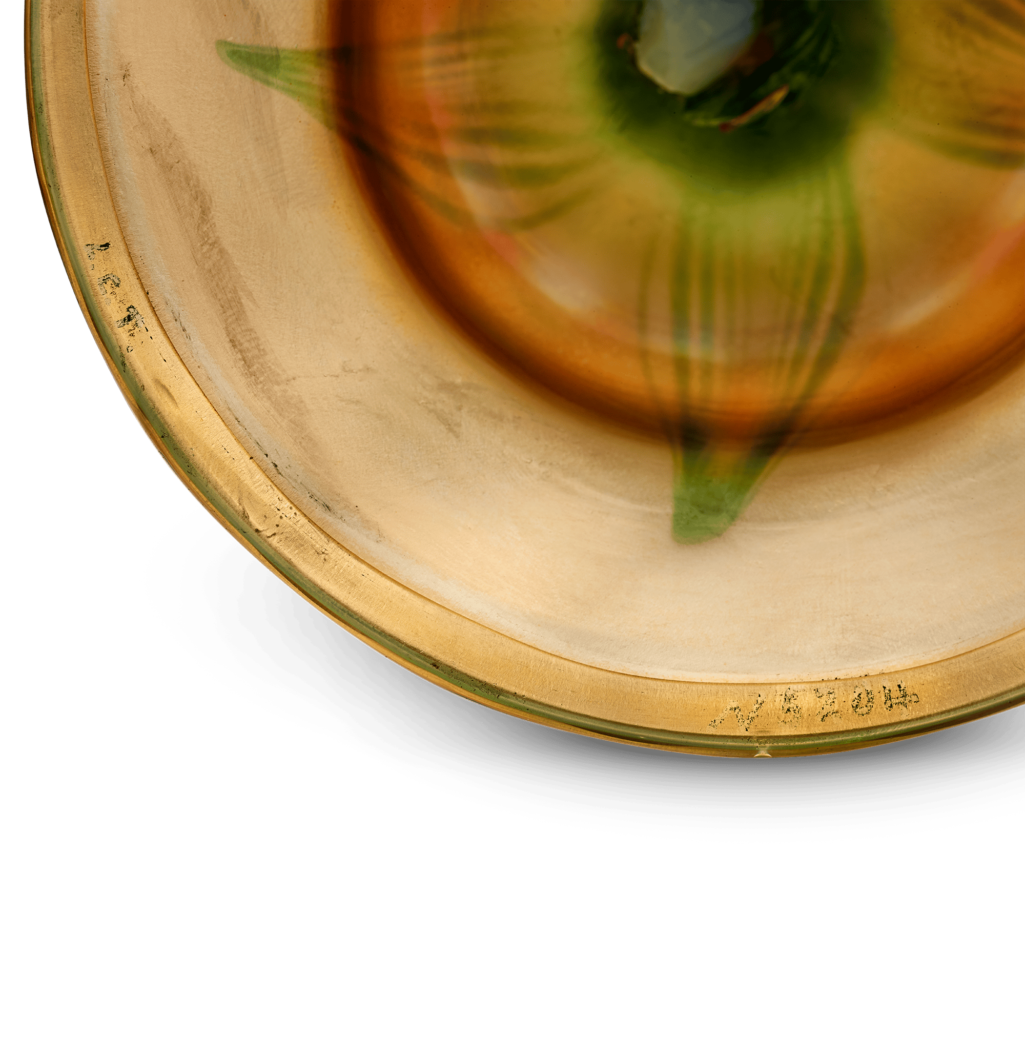 Tiffany Studios Ruffled Rim Floriform Glass Vase